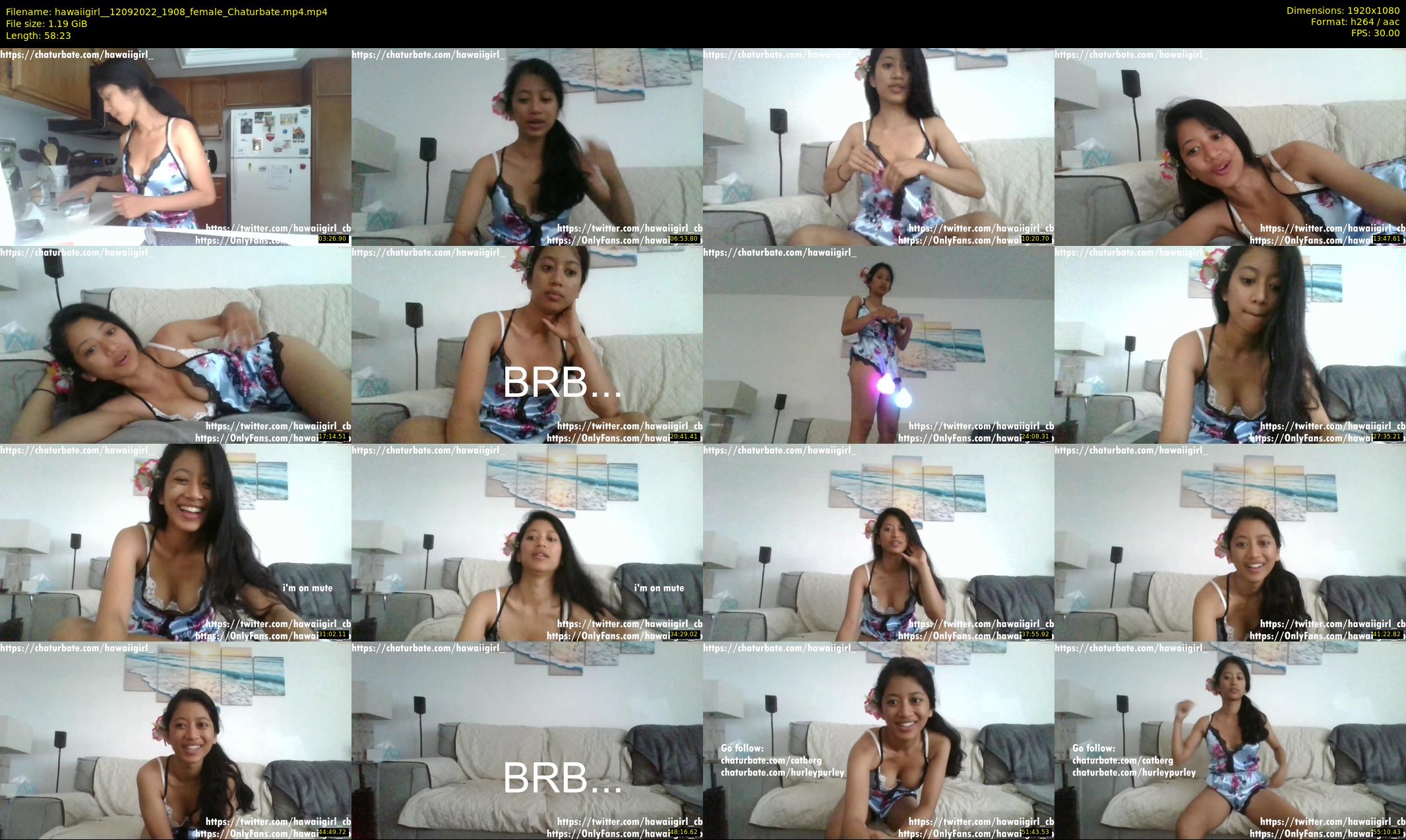 hawaiigirl_ — 59 minute Chaturbate female cam show recording, 1080p, Sep 12, 2022
