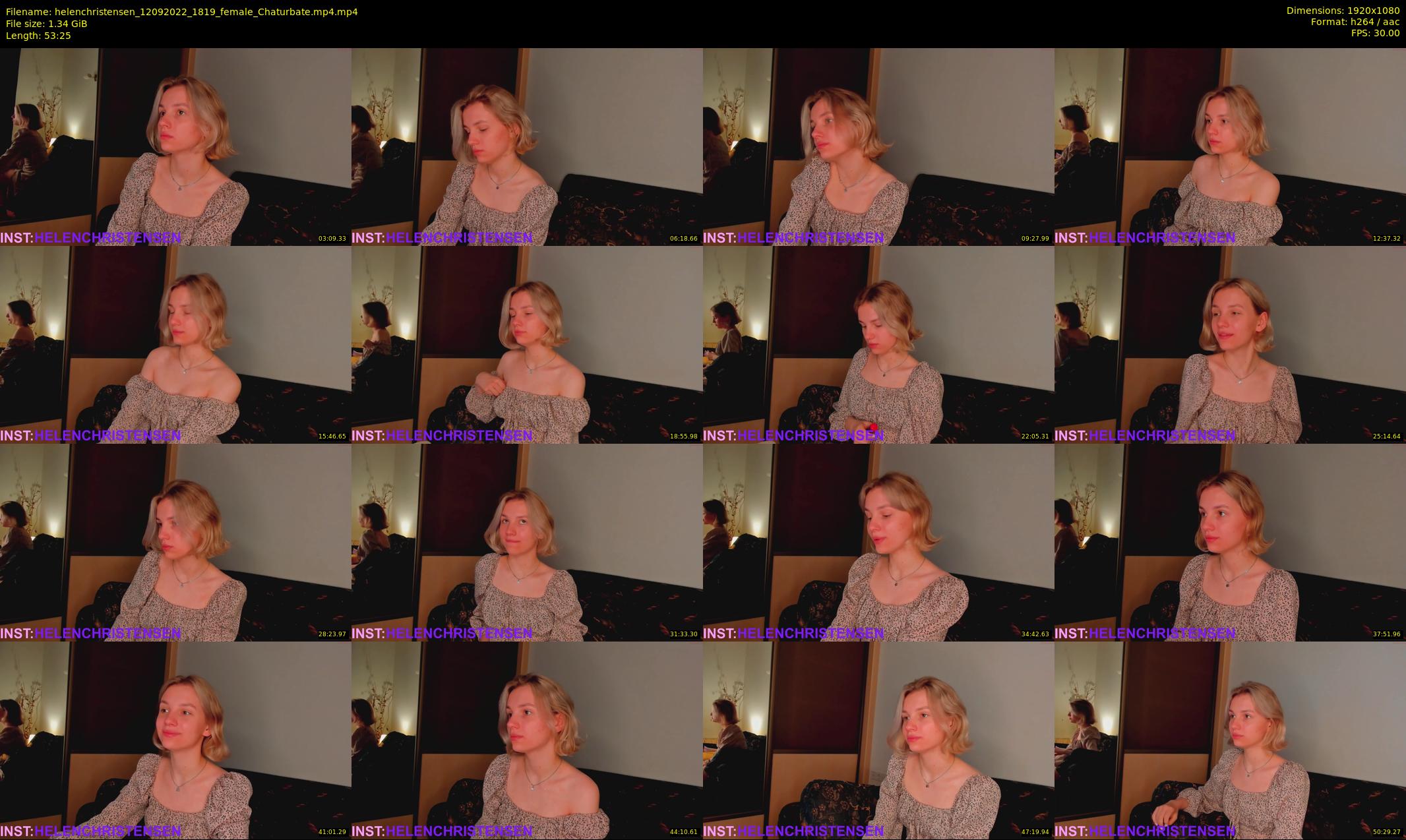 helenchristensen — 54 minute Chaturbate female cam show recording, 1080p, Sep 12, 2022