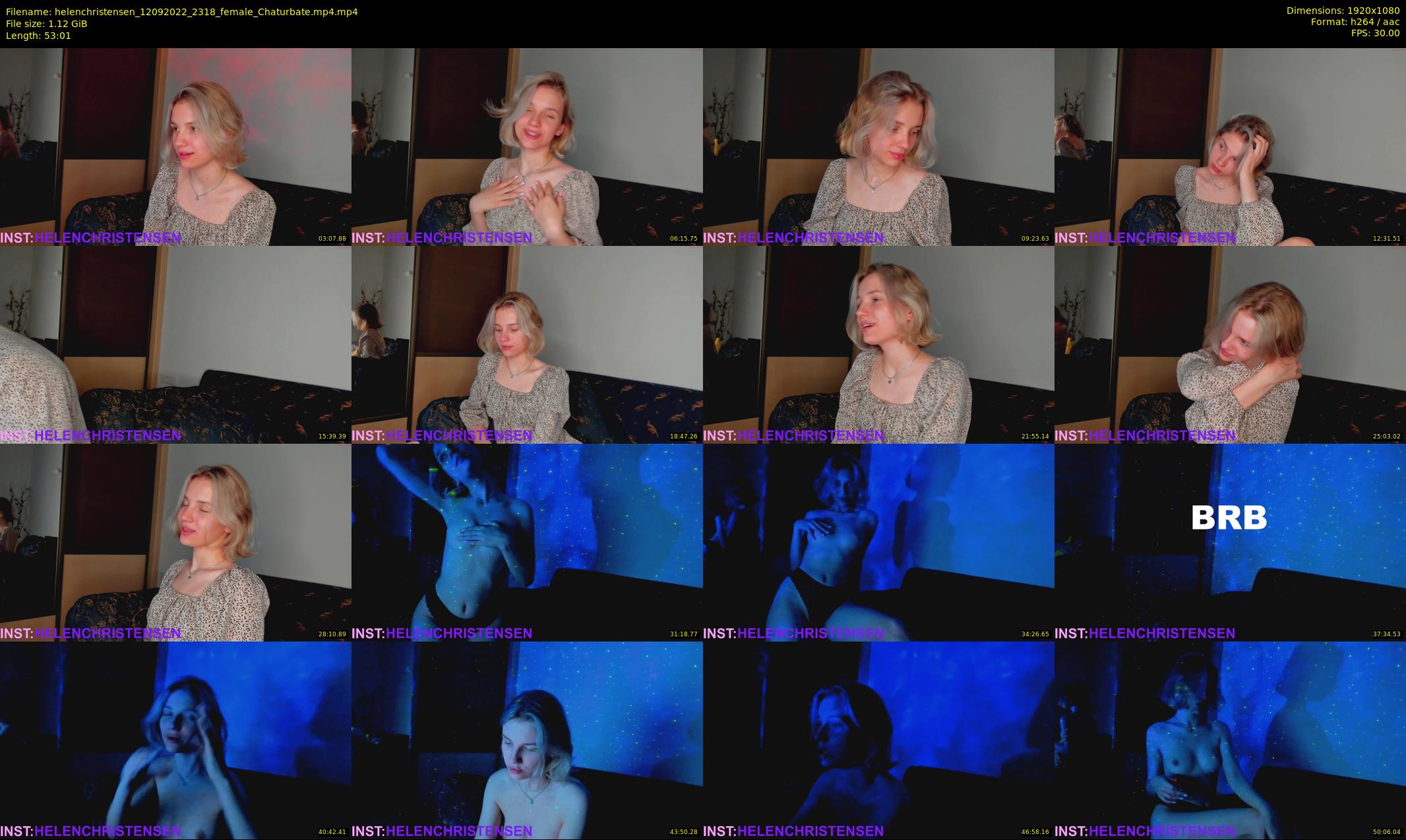 helenchristensen — 54 minute Chaturbate female cam show recording, 1080p, Sep 12, 2022