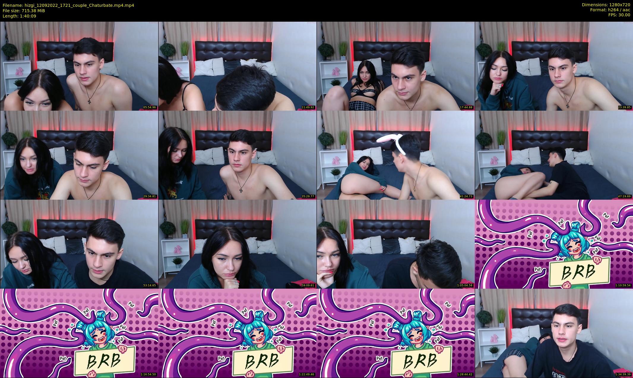 hizgi — 101 minute Chaturbate couple cam show recording, 720p, Sep 12, 2022