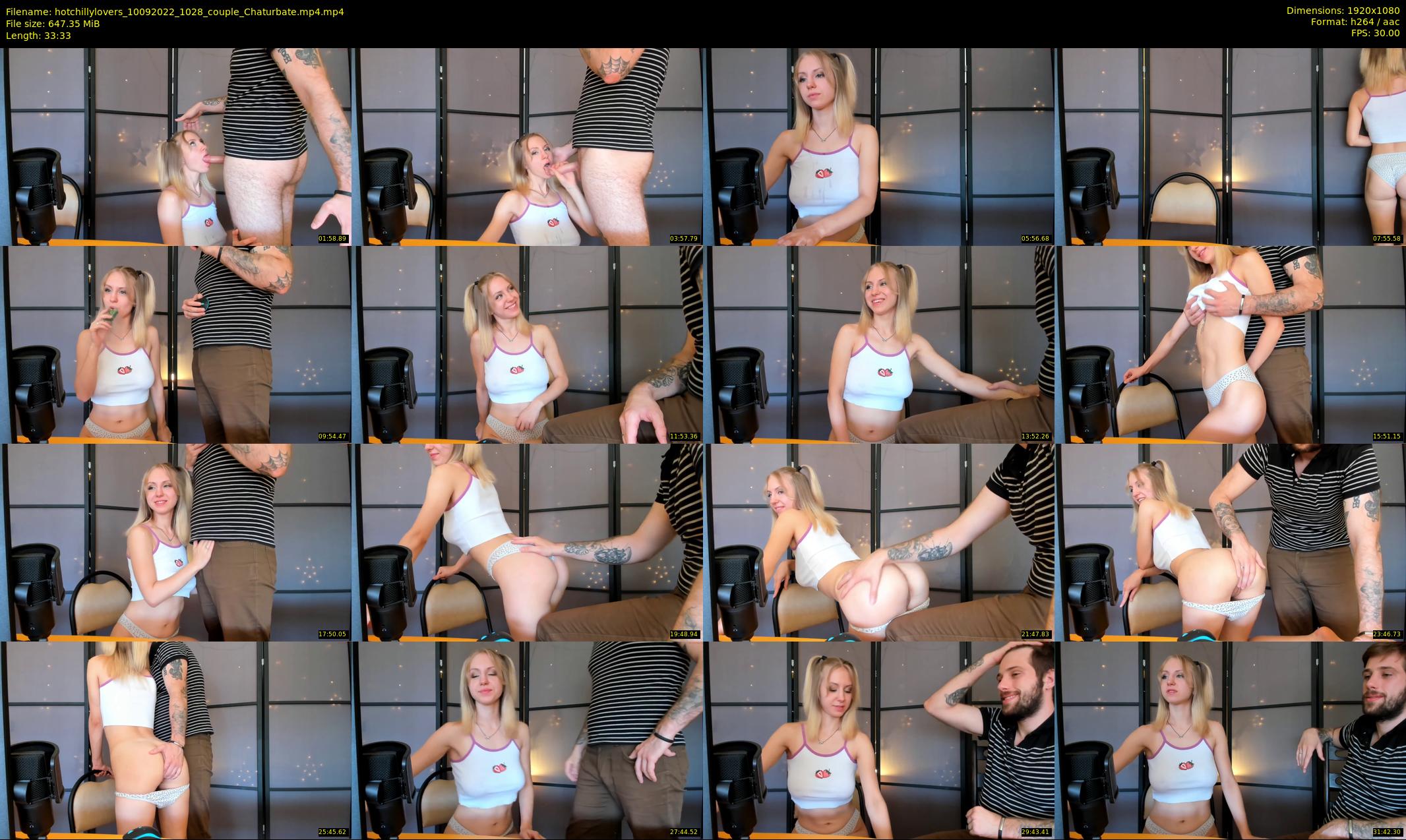 hotchillylovers — 34 minute Chaturbate couple cam show recording, 1080p, Sep 10, 2022