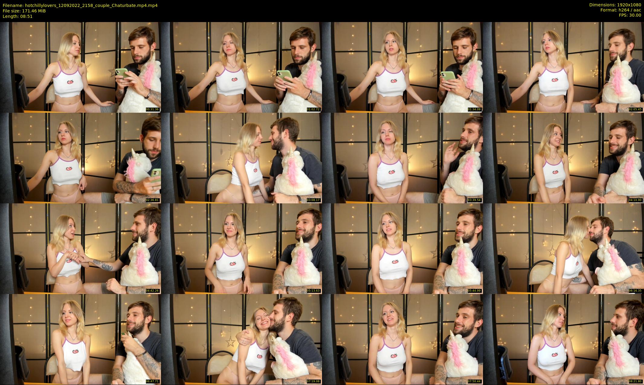 hotchillylovers — 9 minute Chaturbate couple cam show recording, 1080p, Sep 12, 2022