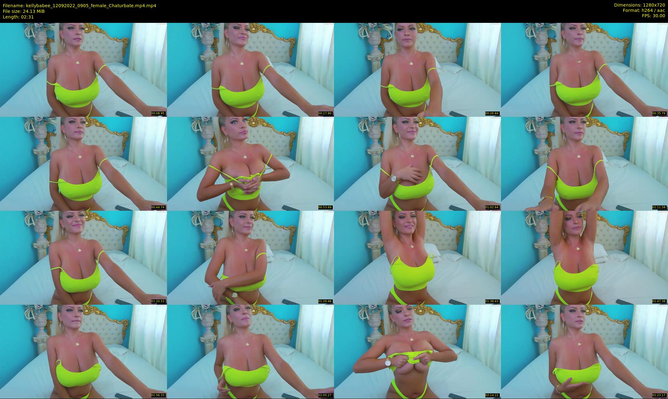 kellybabee — 3 minute Chaturbate female cam show recording, 720p, Sep 12, 2022