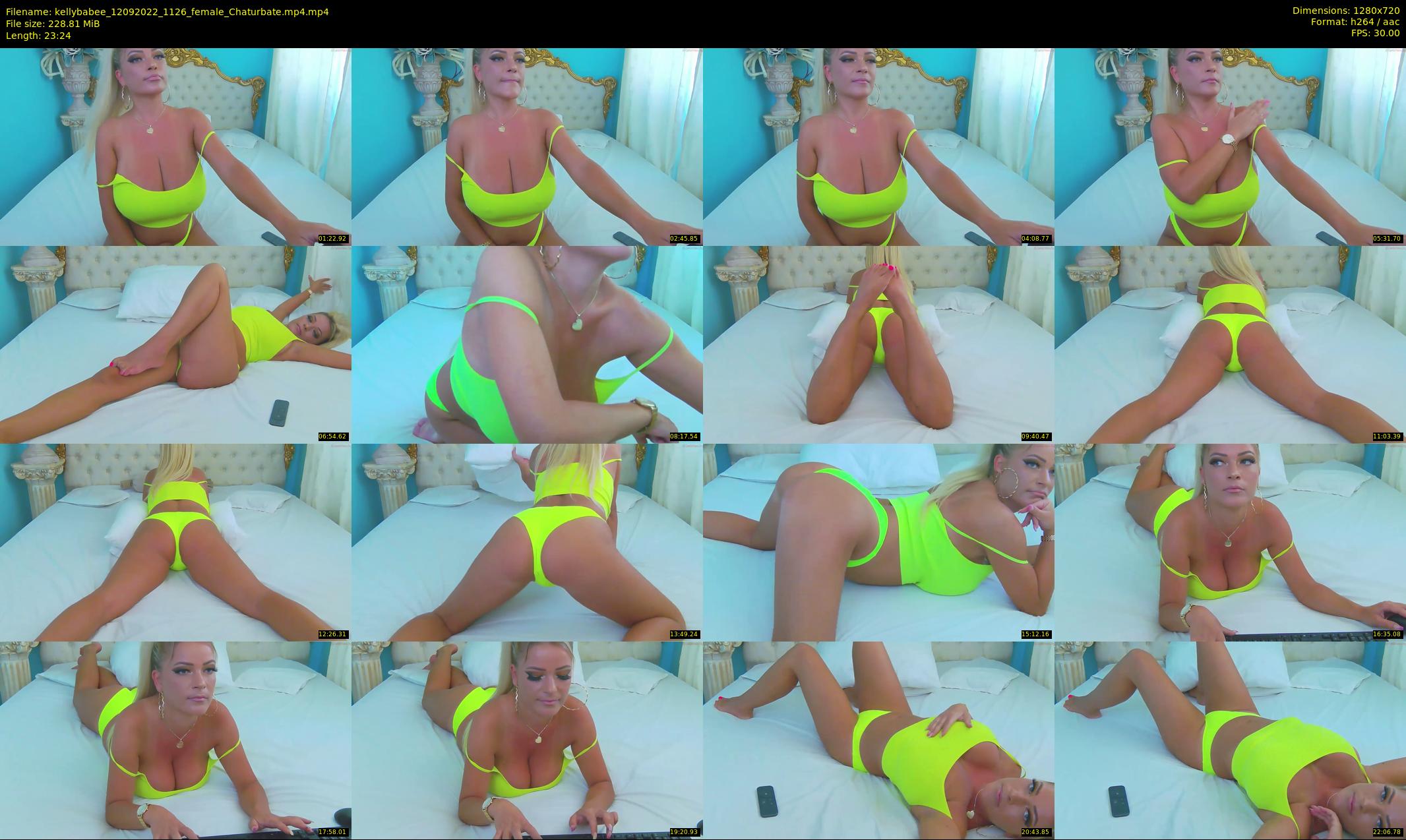 kellybabee — 24 minute Chaturbate female cam show recording, 720p, Sep 12, 2022