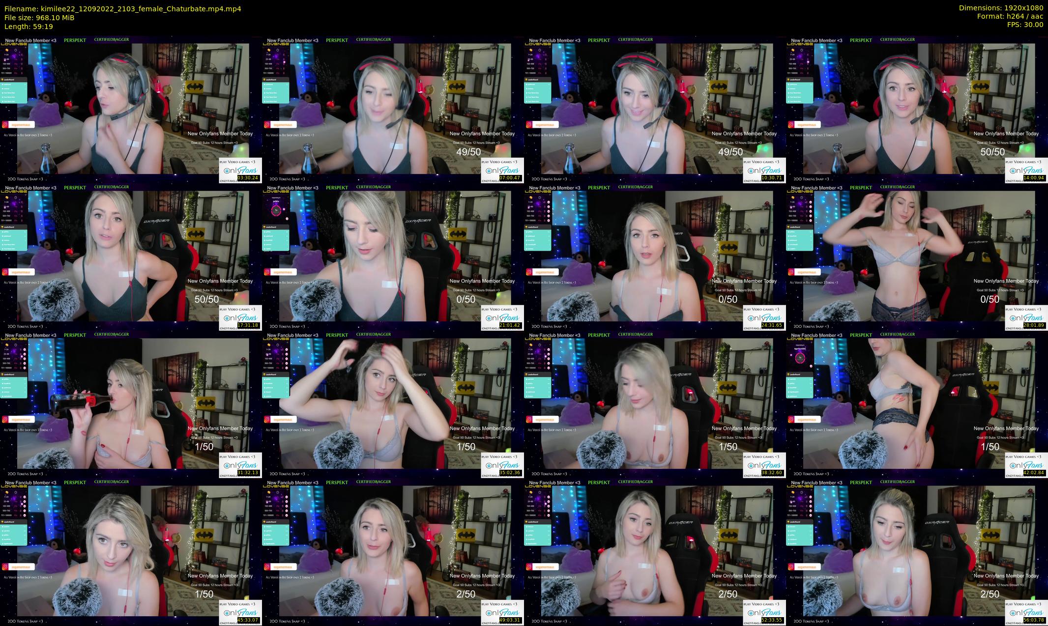 kimilee22 — 60 minute Chaturbate female cam show recording, 1080p, Sep 12, 2022