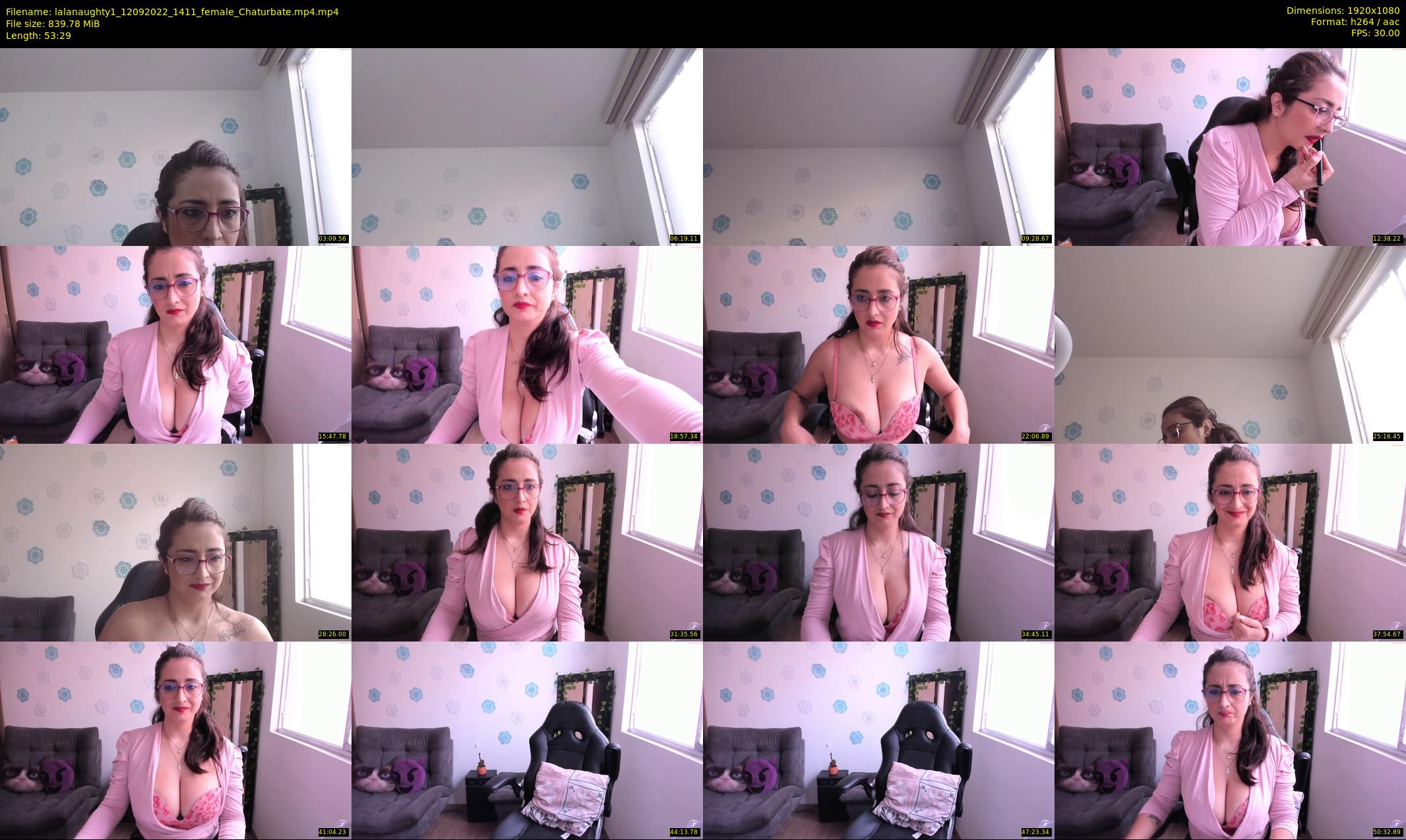 lalanaughty1 — 54 minute Chaturbate female cam show recording, 1080p, Sep 12, 2022