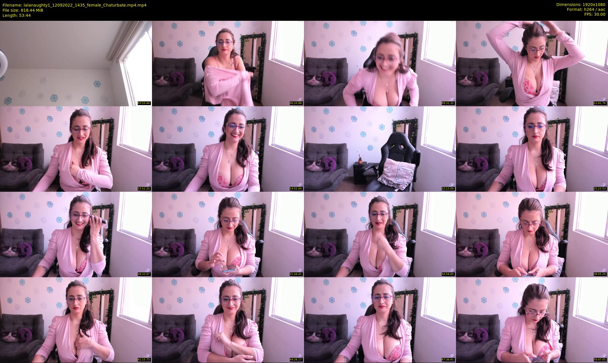 lalanaughty1 — 54 minute Chaturbate female cam show recording, 1080p, Sep 12, 2022