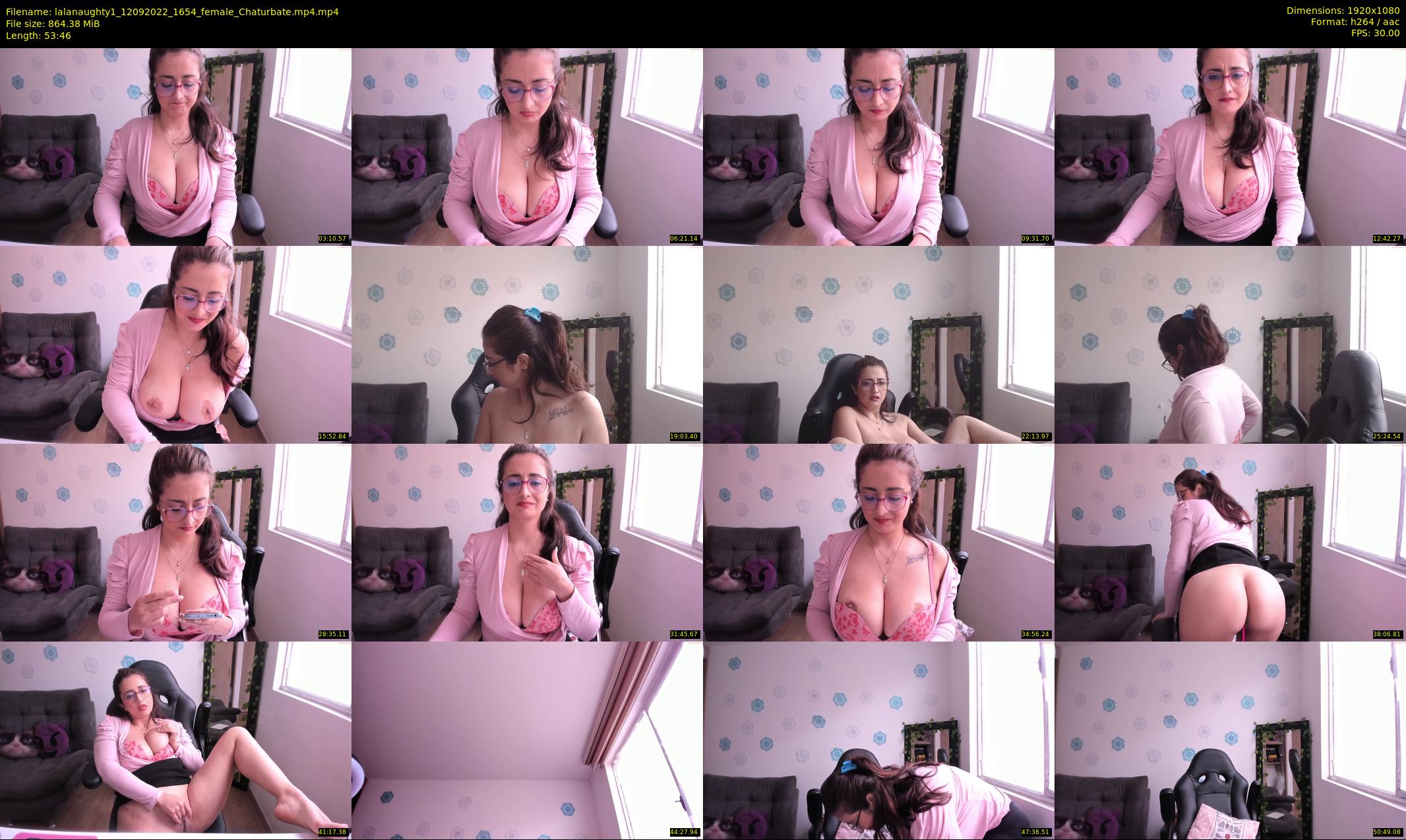 lalanaughty1 — 54 minute Chaturbate female cam show recording, 1080p, Sep 12, 2022