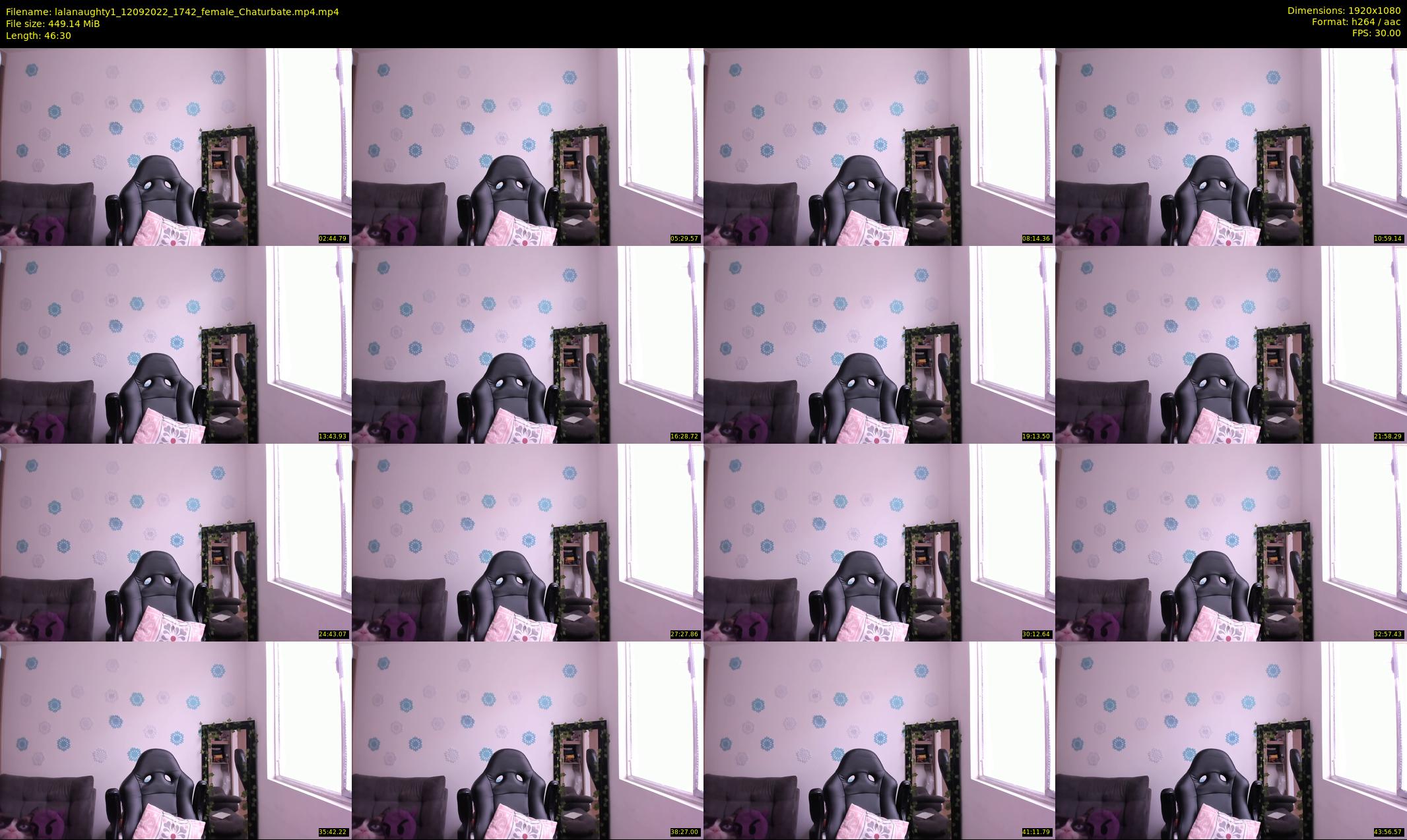 lalanaughty1 — 47 minute Chaturbate female cam show recording, 1080p, Sep 12, 2022