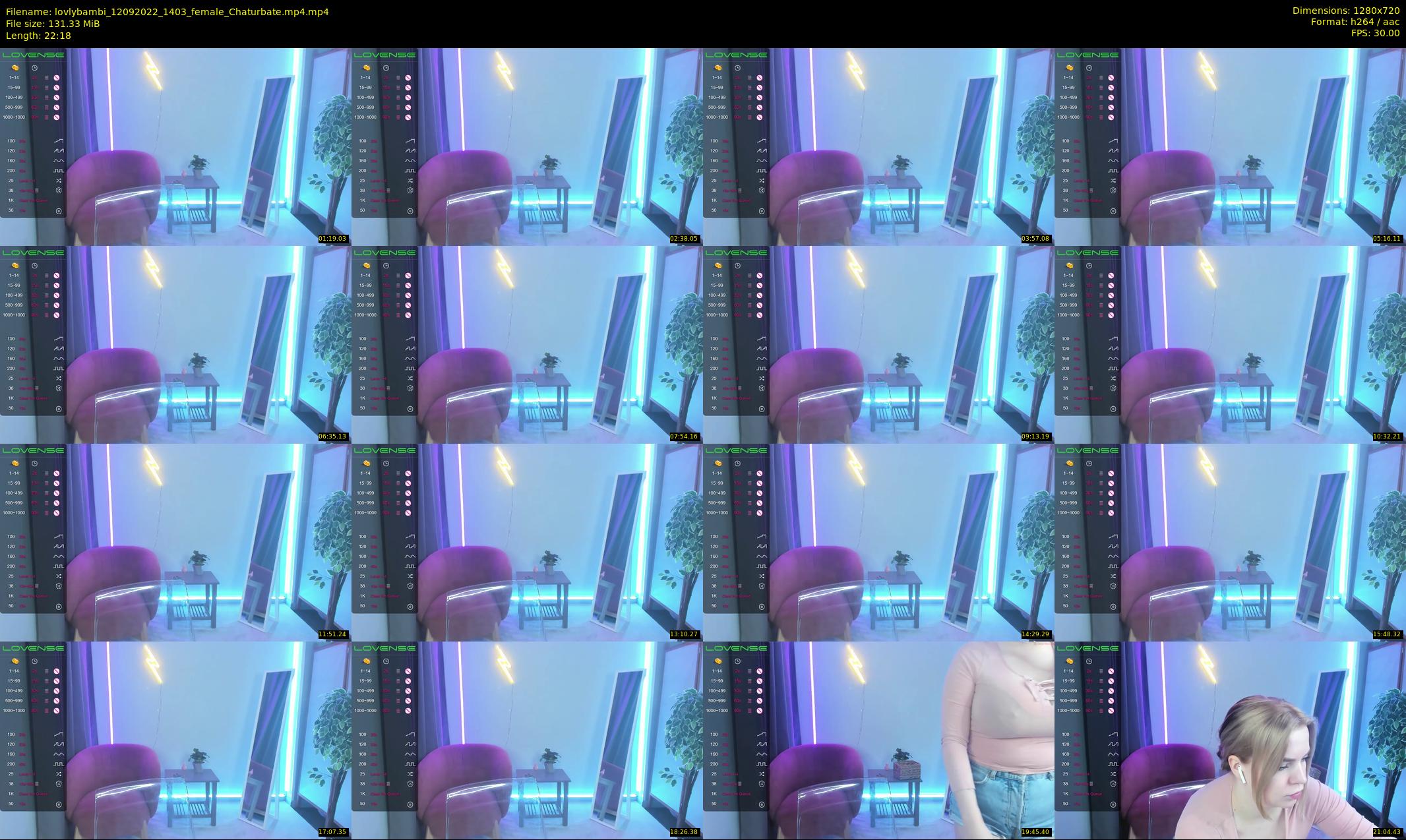 lovlybambi — 23 minute Chaturbate female cam show recording, 720p, Sep 12, 2022