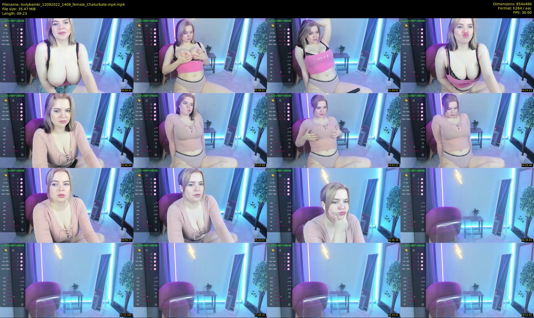 lovlybambi — 10 minute Chaturbate female cam show recording, 480p, Sep 12, 2022
