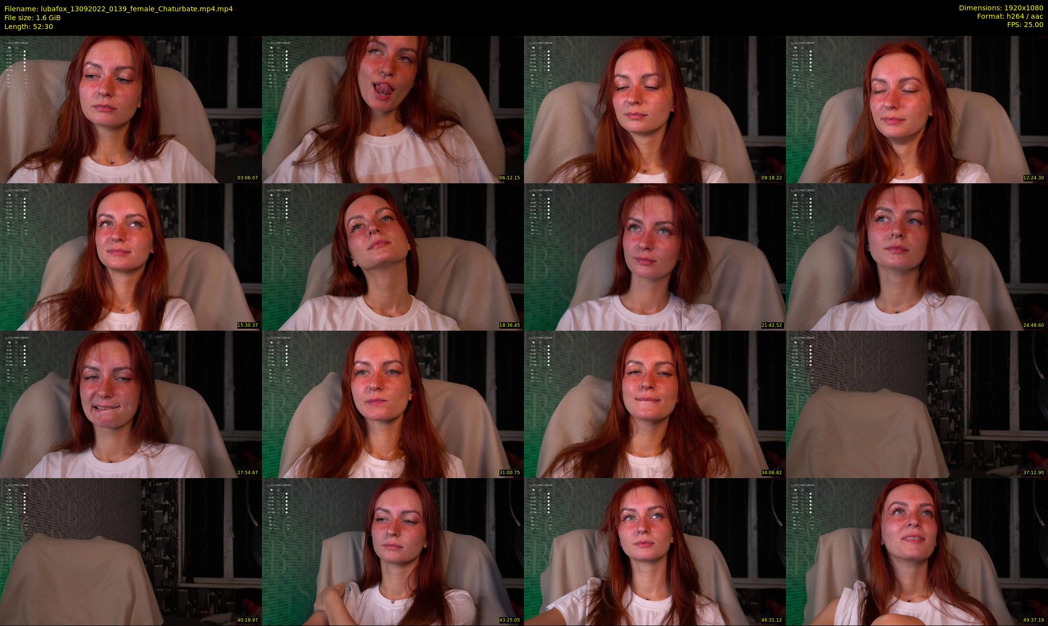 lubafox — 53 minute Chaturbate female cam show recording, 1080p, Sep 13, 2022