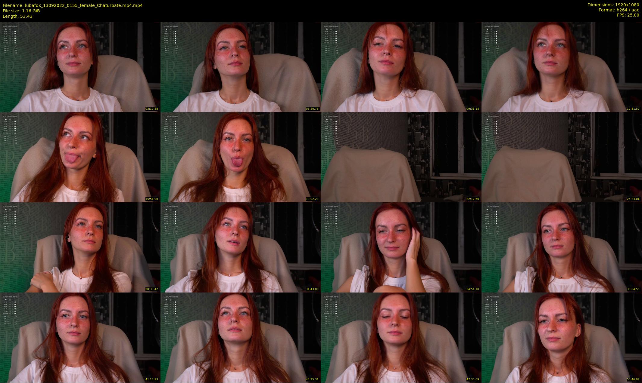 lubafox — 54 minute Chaturbate female cam show recording, 1080p, Sep 13, 2022