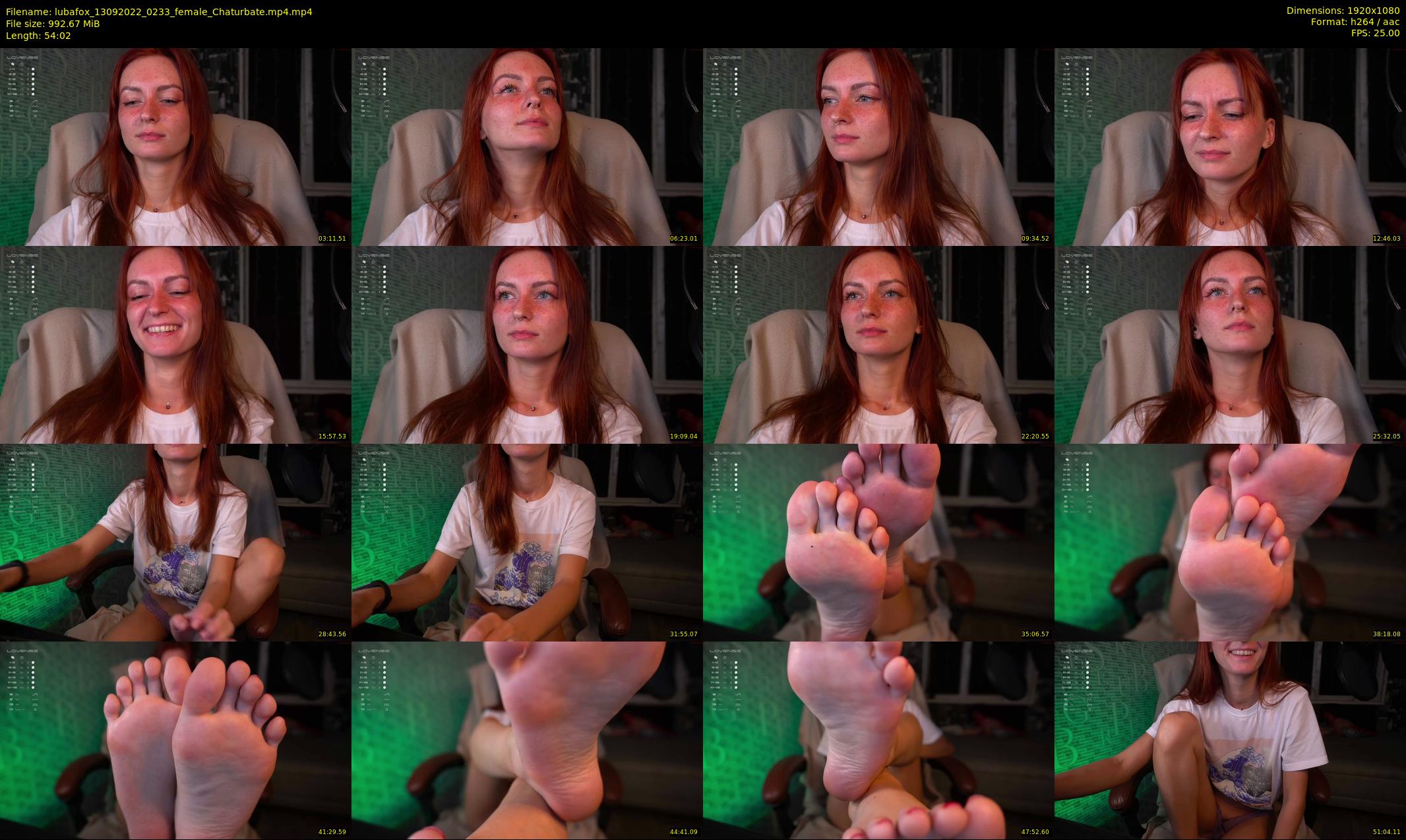 lubafox — 55 minute Chaturbate female cam show recording, 1080p, Sep 13, 2022