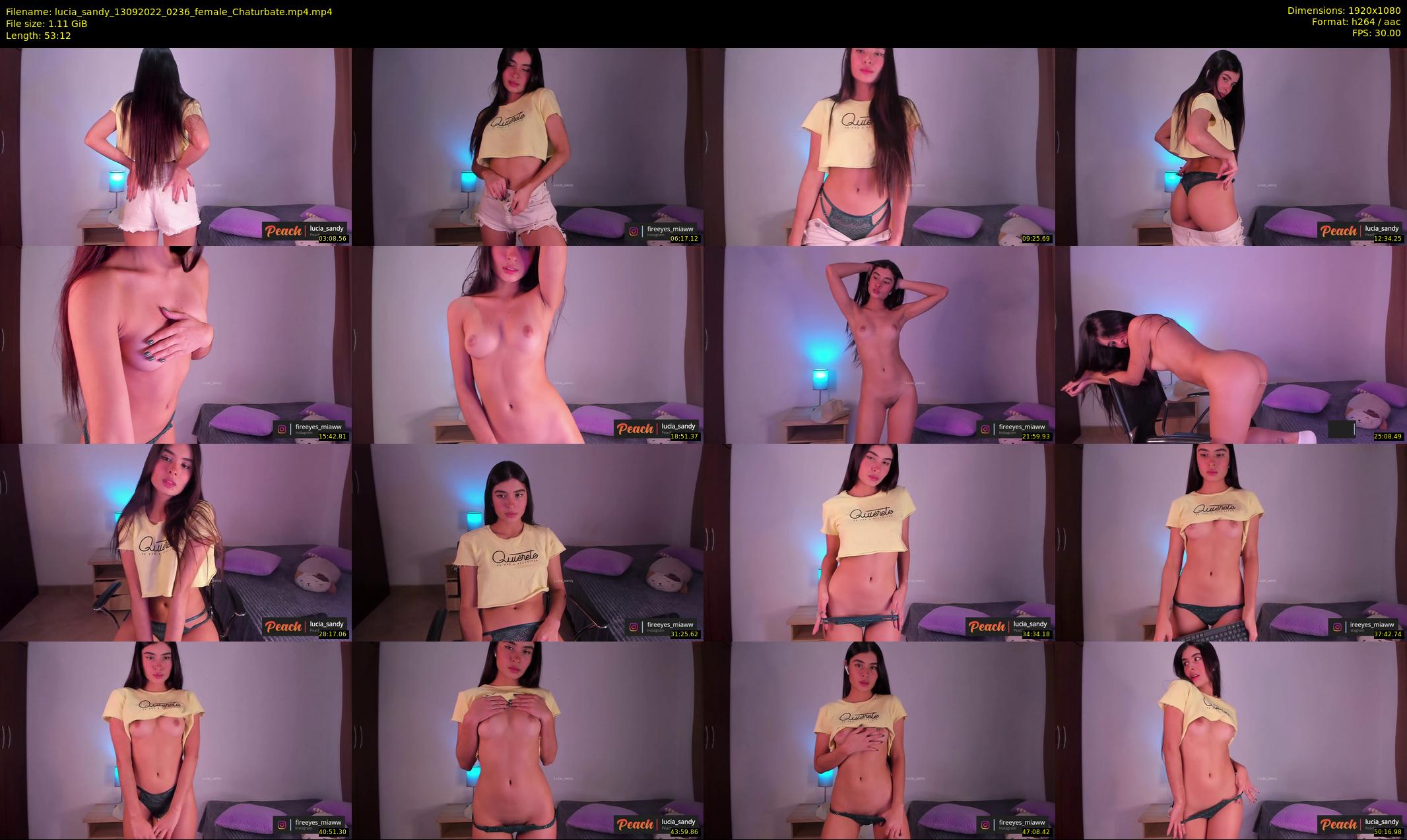 lucia_sandy — 54 minute Chaturbate female cam show recording, 1080p, Sep 13, 2022