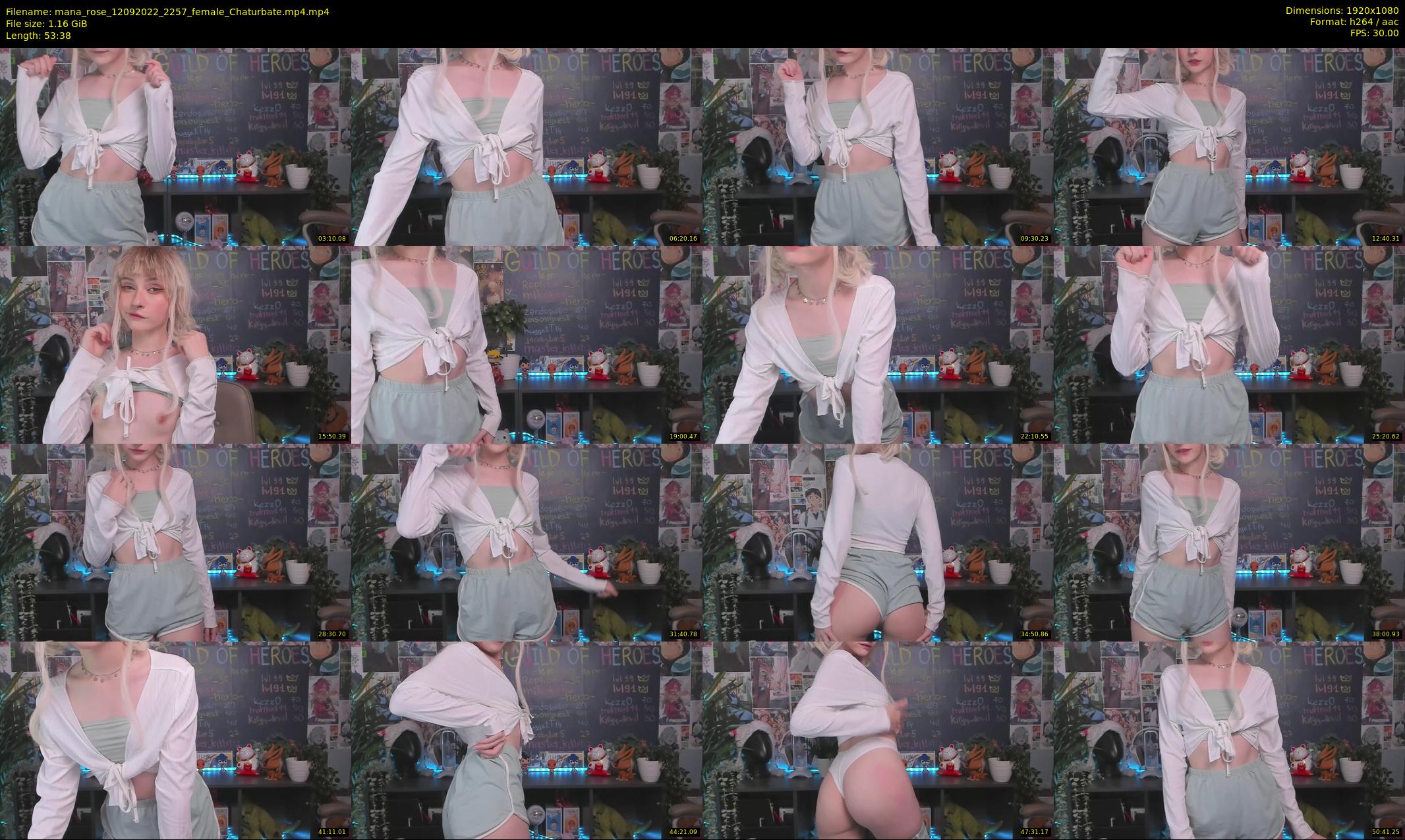 mana_rose — 54 minute Chaturbate female cam show recording, 1080p, Sep 12, 2022