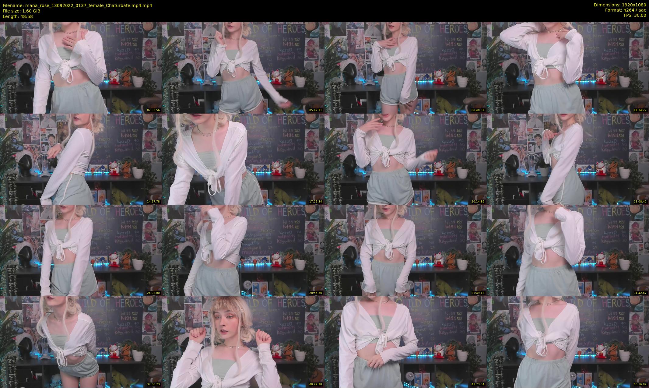 mana_rose — 49 minute Chaturbate female cam show recording, 1080p, Sep 13, 2022