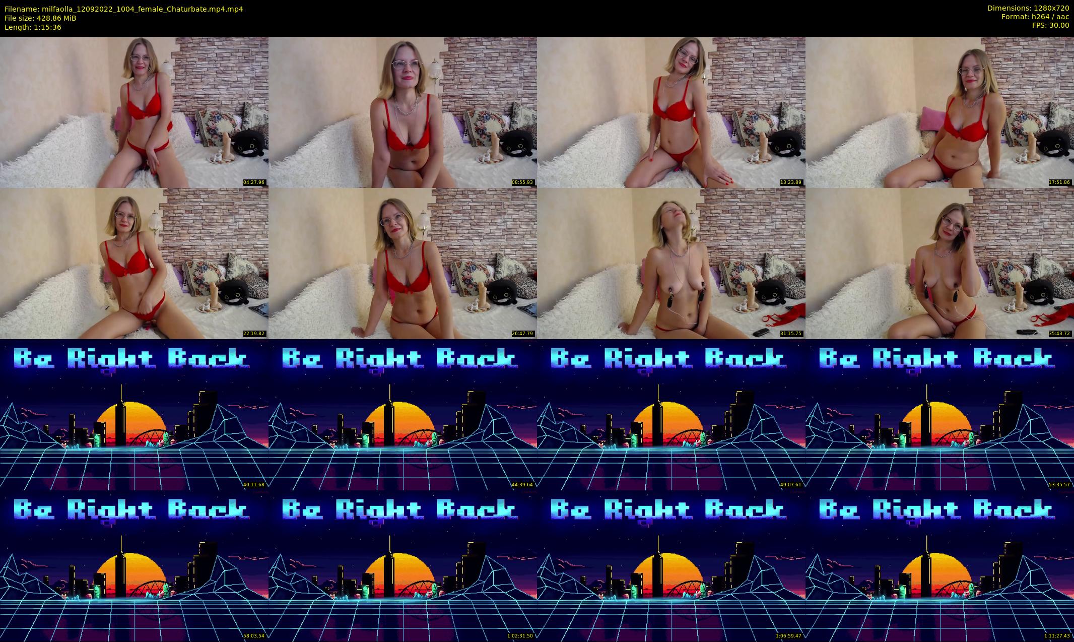 milfaolla — 76 minute Chaturbate female cam show recording, 720p, Sep 12, 2022
