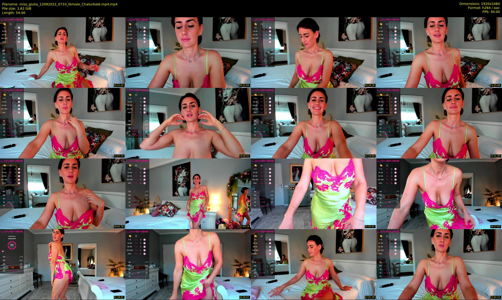miss_giulia — 54 minute Chaturbate female cam show recording, 1080p, Sep 12, 2022