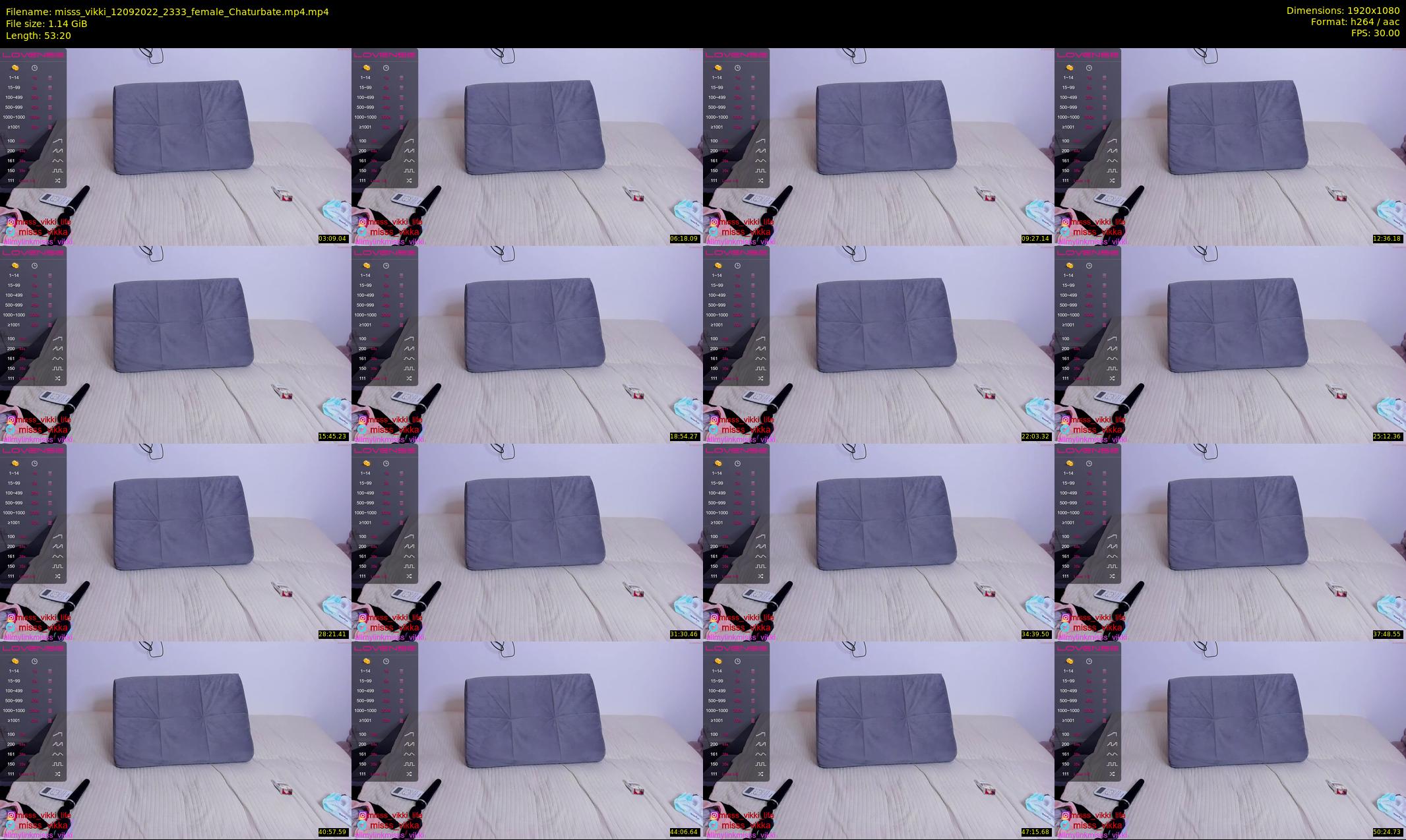 misss_vikki — 54 minute Chaturbate female cam show recording, 1080p, Sep 12, 2022
