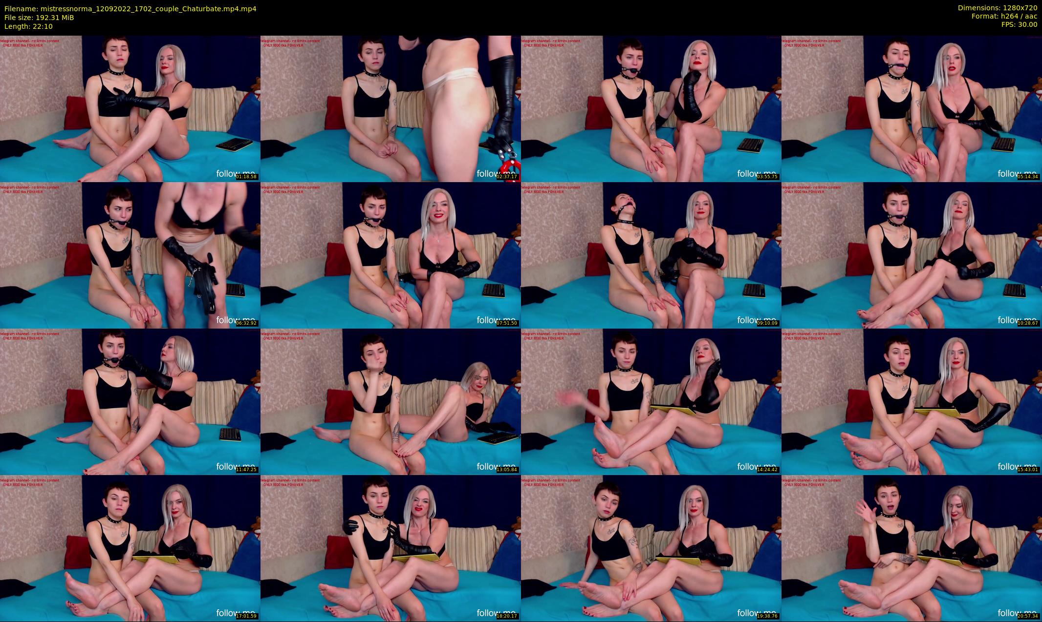 mistressnorma — 23 minute Chaturbate female cam show recording, 720p, Sep 12, 2022