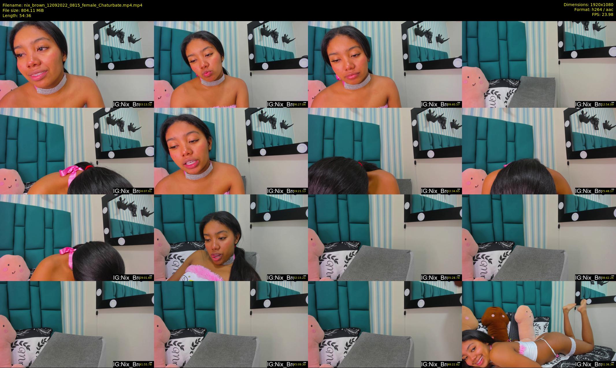 nix_brown — 55 minute Chaturbate female cam show recording, 1080p, Sep 12, 2022
