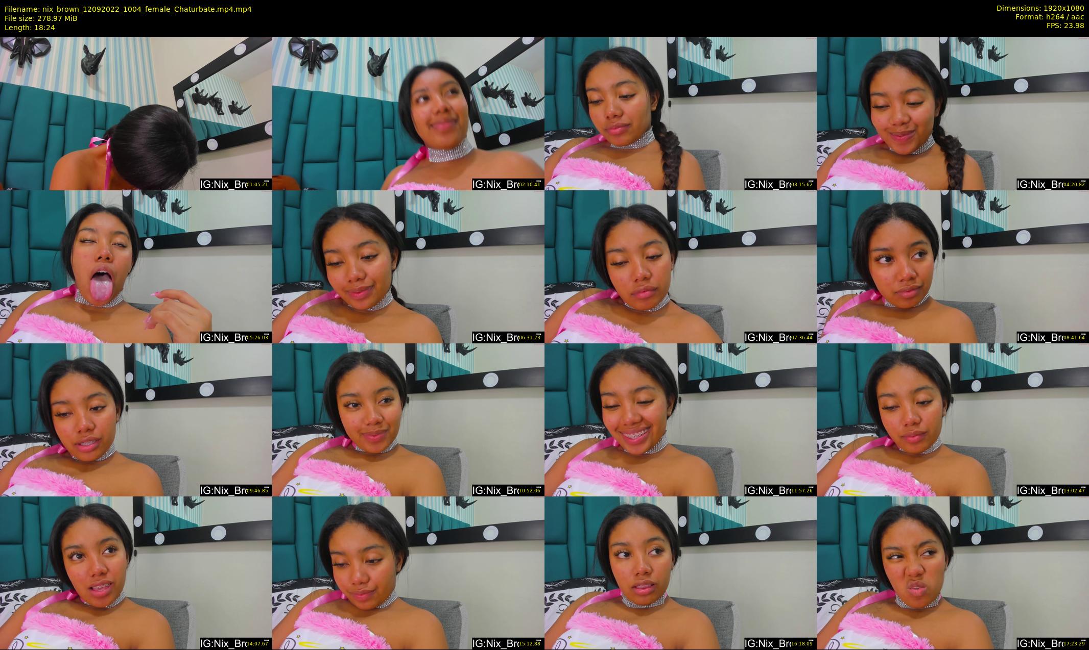 nix_brown — 19 minute Chaturbate female cam show recording, 1080p, Sep 12, 2022
