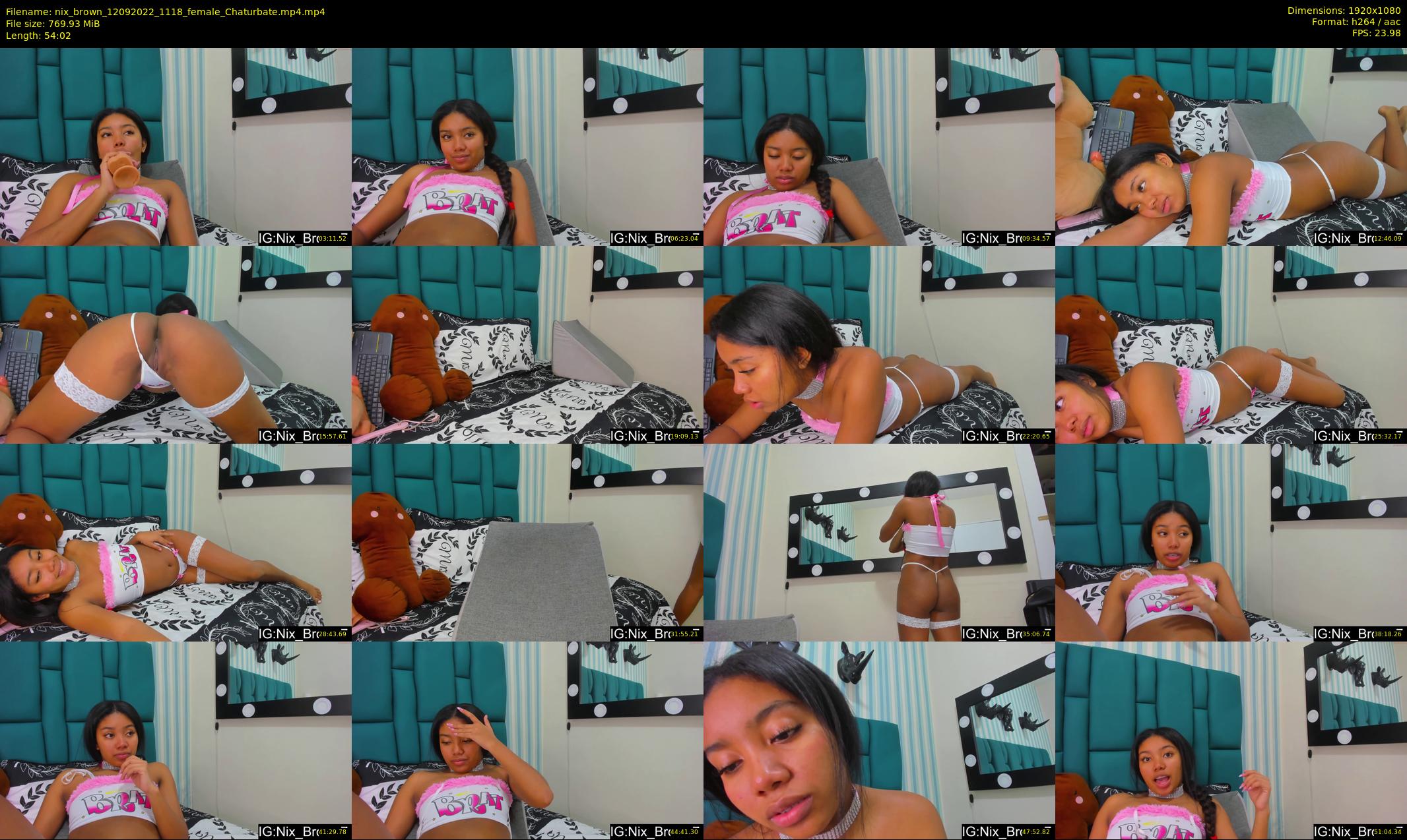nix_brown — 55 minute Chaturbate female cam show recording, 1080p, Sep 12, 2022