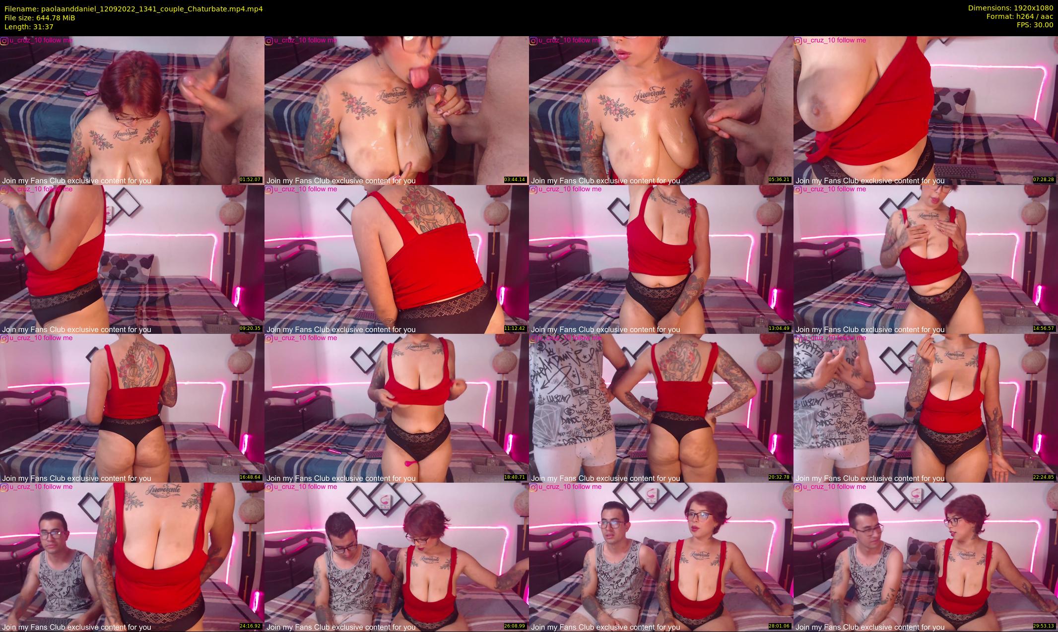 paolaanddaniel — 32 minute Chaturbate couple cam show recording, 1080p, Sep 12, 2022