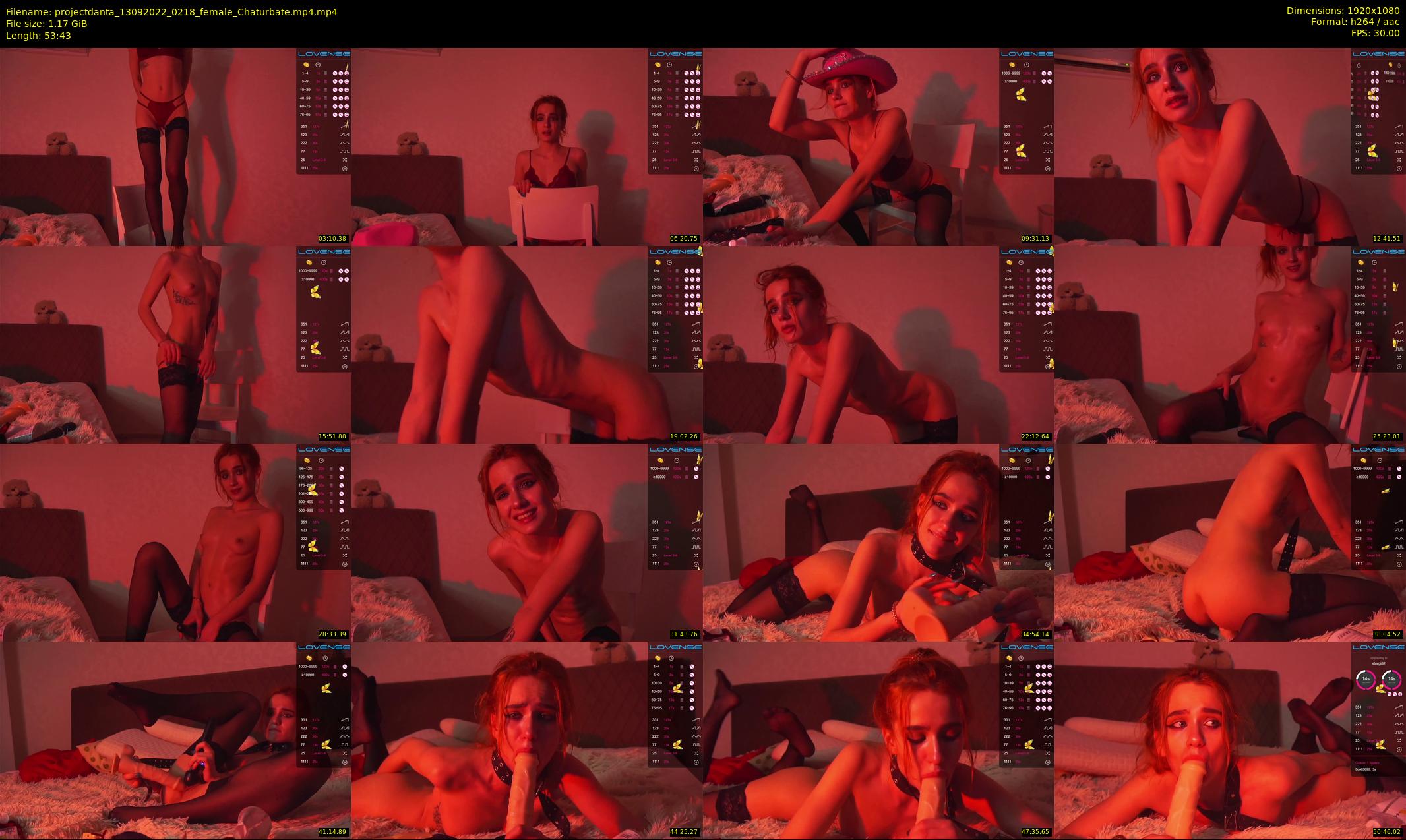 projectdanta — 54 minute Chaturbate female cam show recording, 1080p, Sep 13, 2022