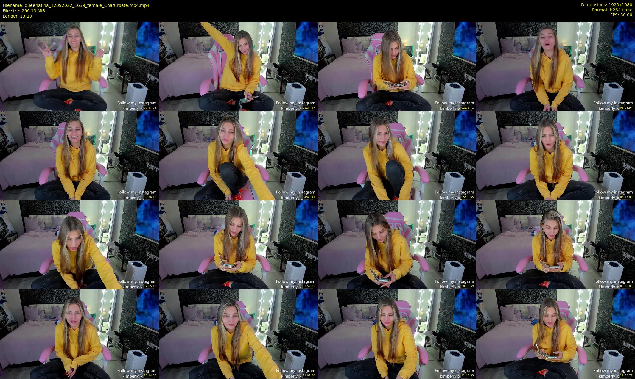 queenafina — 14 minute Chaturbate female cam show recording, 1080p, Sep 12, 2022