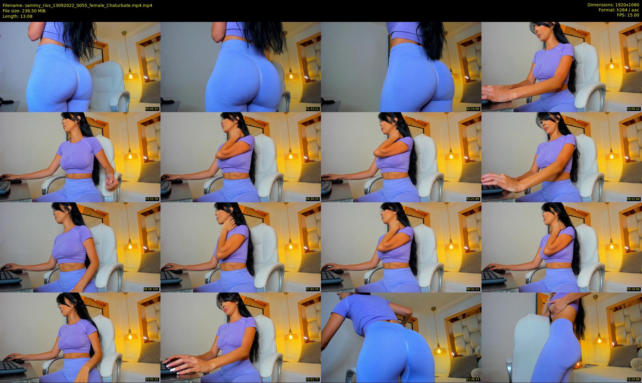 sammy_rios — 14 minute Chaturbate female cam show recording, 1080p, Sep 13, 2022