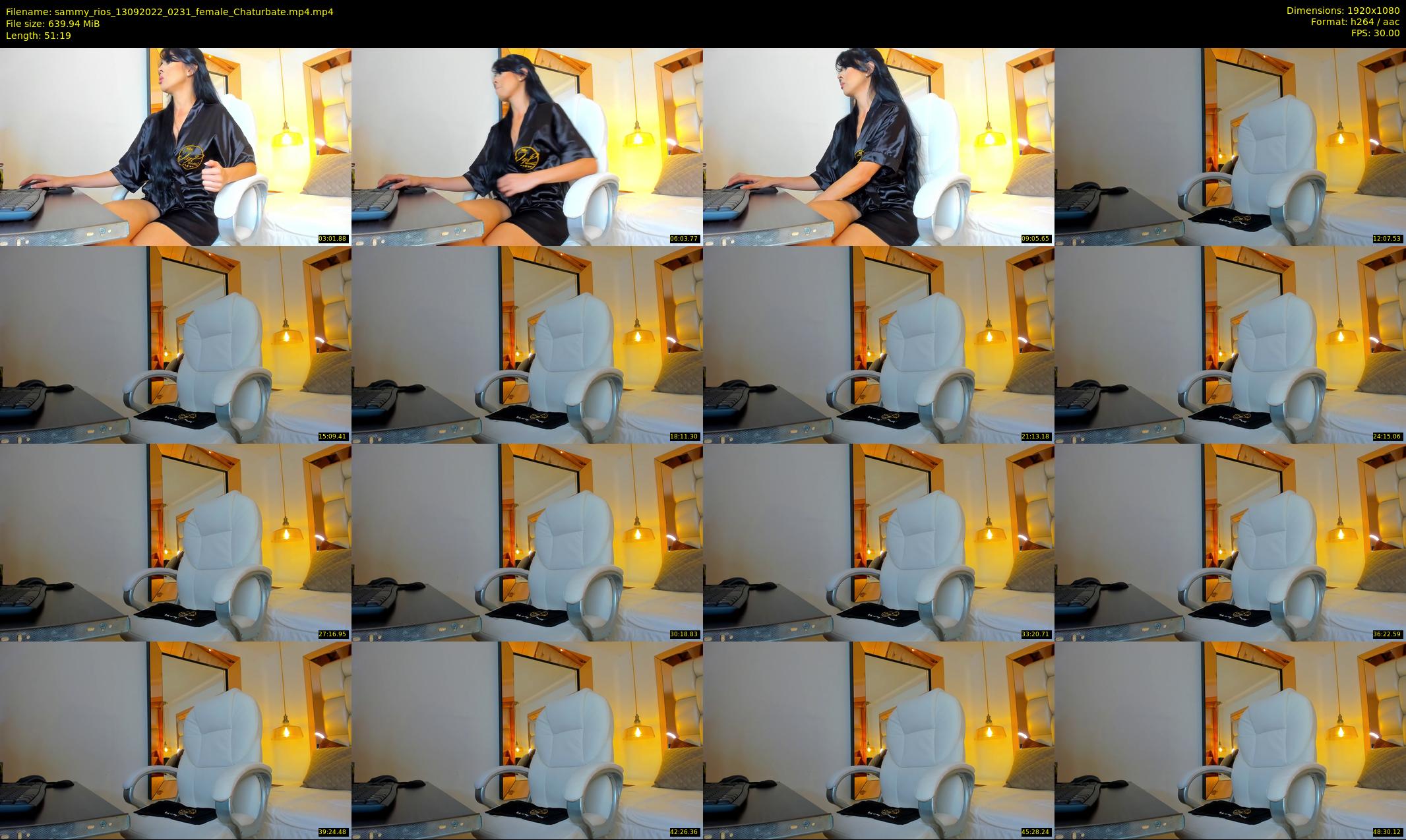 sammy_rios — 52 minute Chaturbate female cam show recording, 1080p, Sep 13, 2022