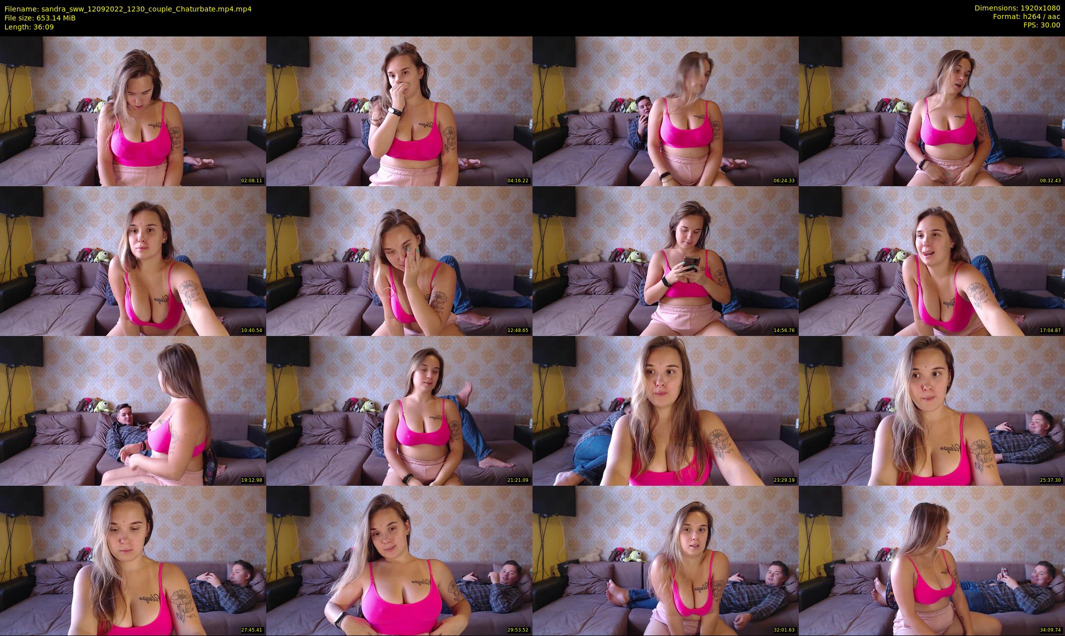 sandra_sww — 37 minute Chaturbate couple cam show recording, 1080p, Sep 12, 2022