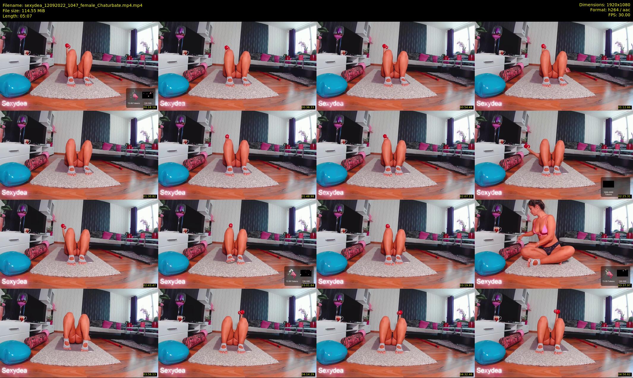 sexydea — 6 minute Chaturbate female cam show recording, 1080p, Sep 12, 2022
