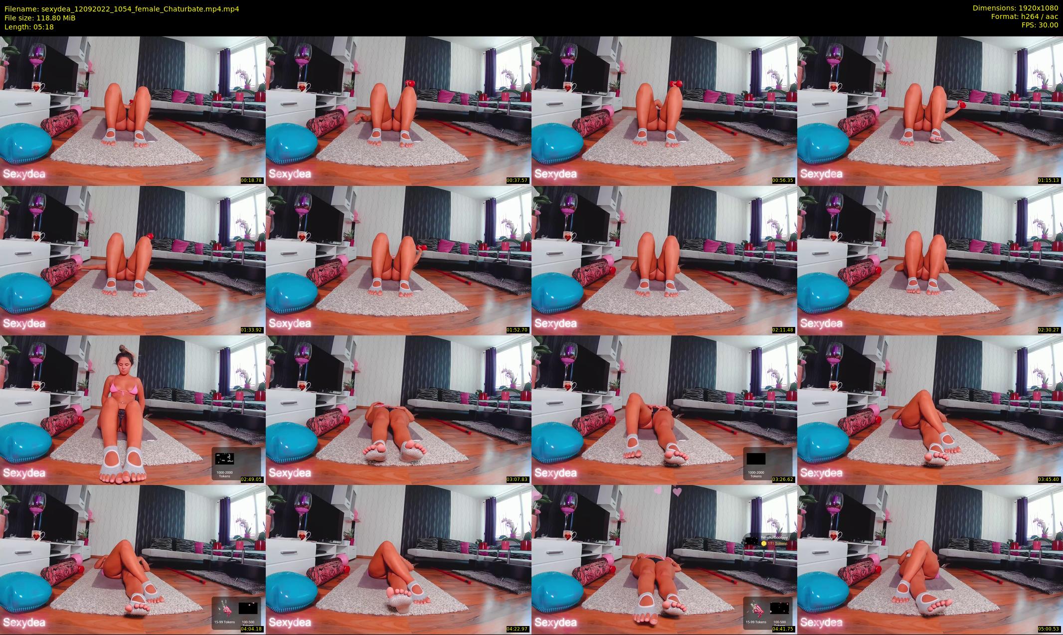 sexydea — 6 minute Chaturbate female cam show recording, 1080p, Sep 12, 2022