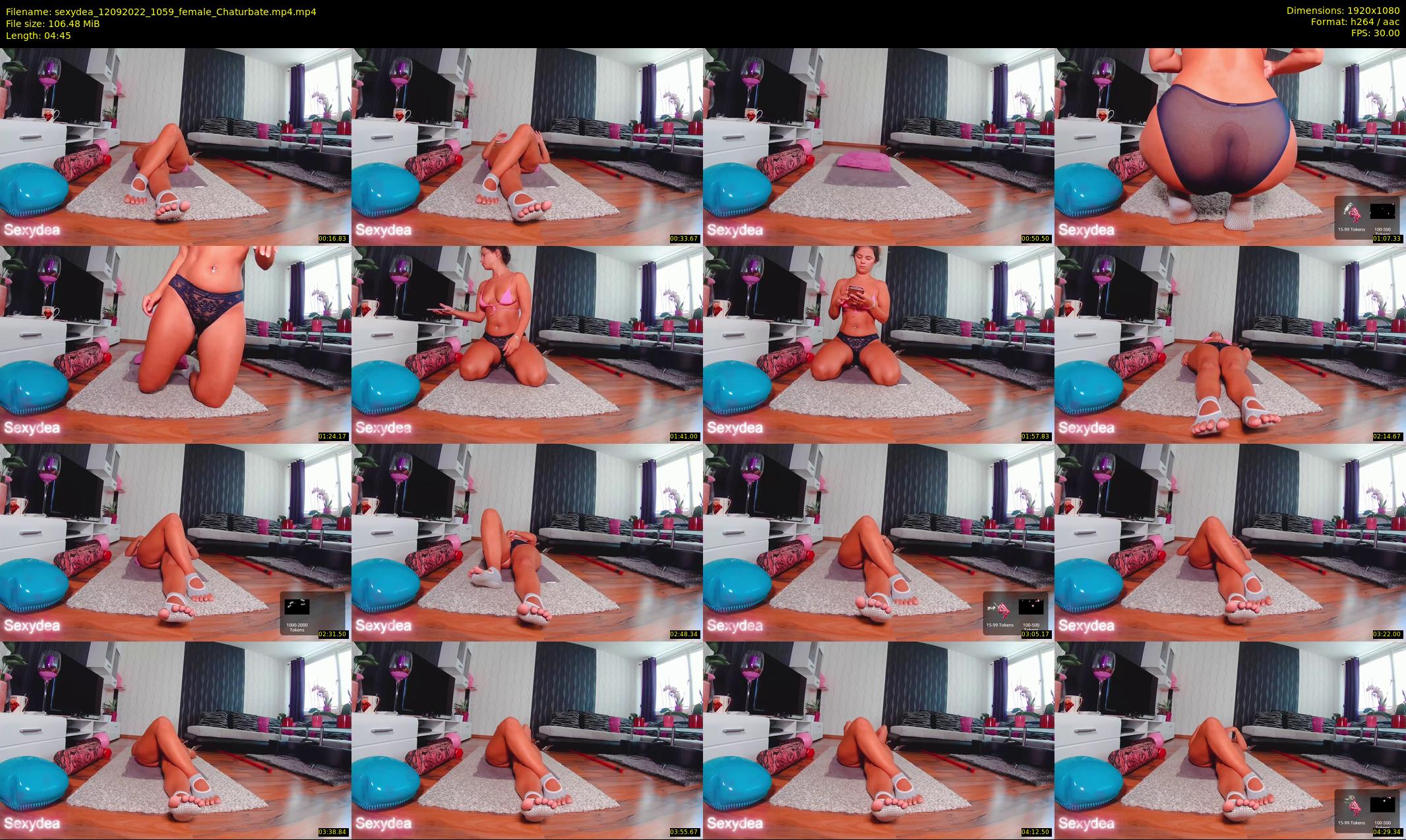 sexydea — 5 minute Chaturbate female cam show recording, 1080p, Sep 12, 2022