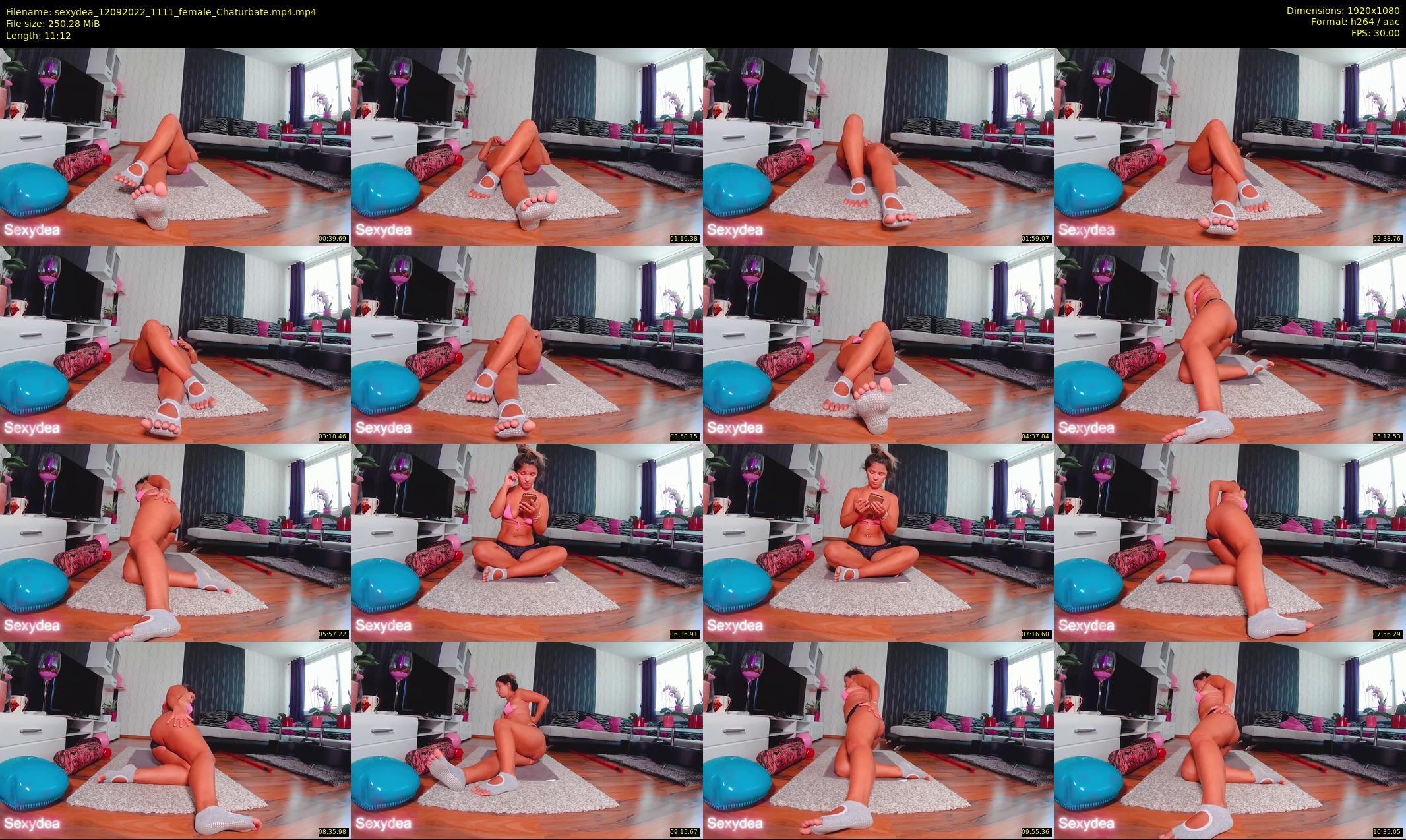 sexydea — 12 minute Chaturbate female cam show recording, 1080p, Sep 12, 2022