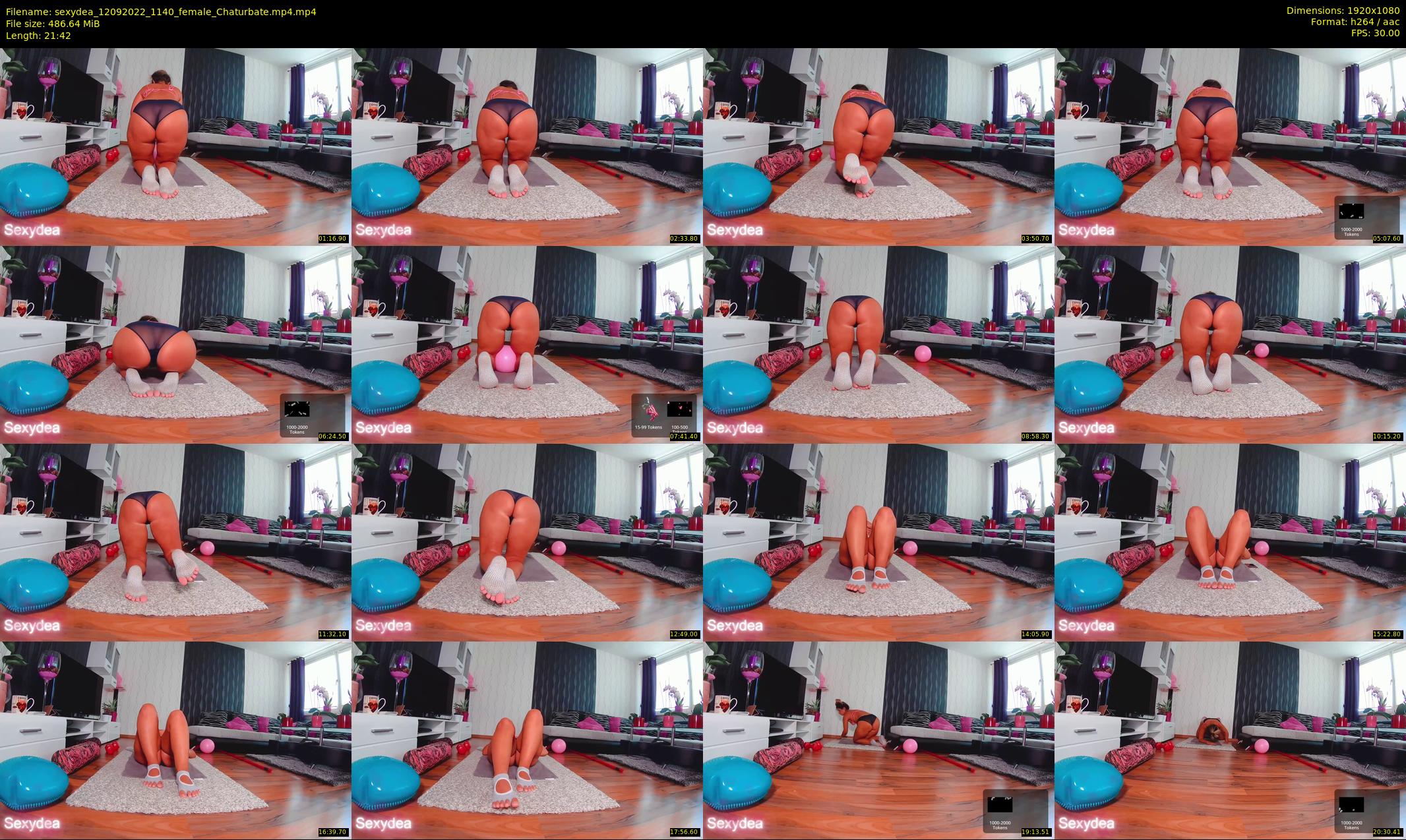 sexydea — 22 minute Chaturbate female cam show recording, 1080p, Sep 12, 2022
