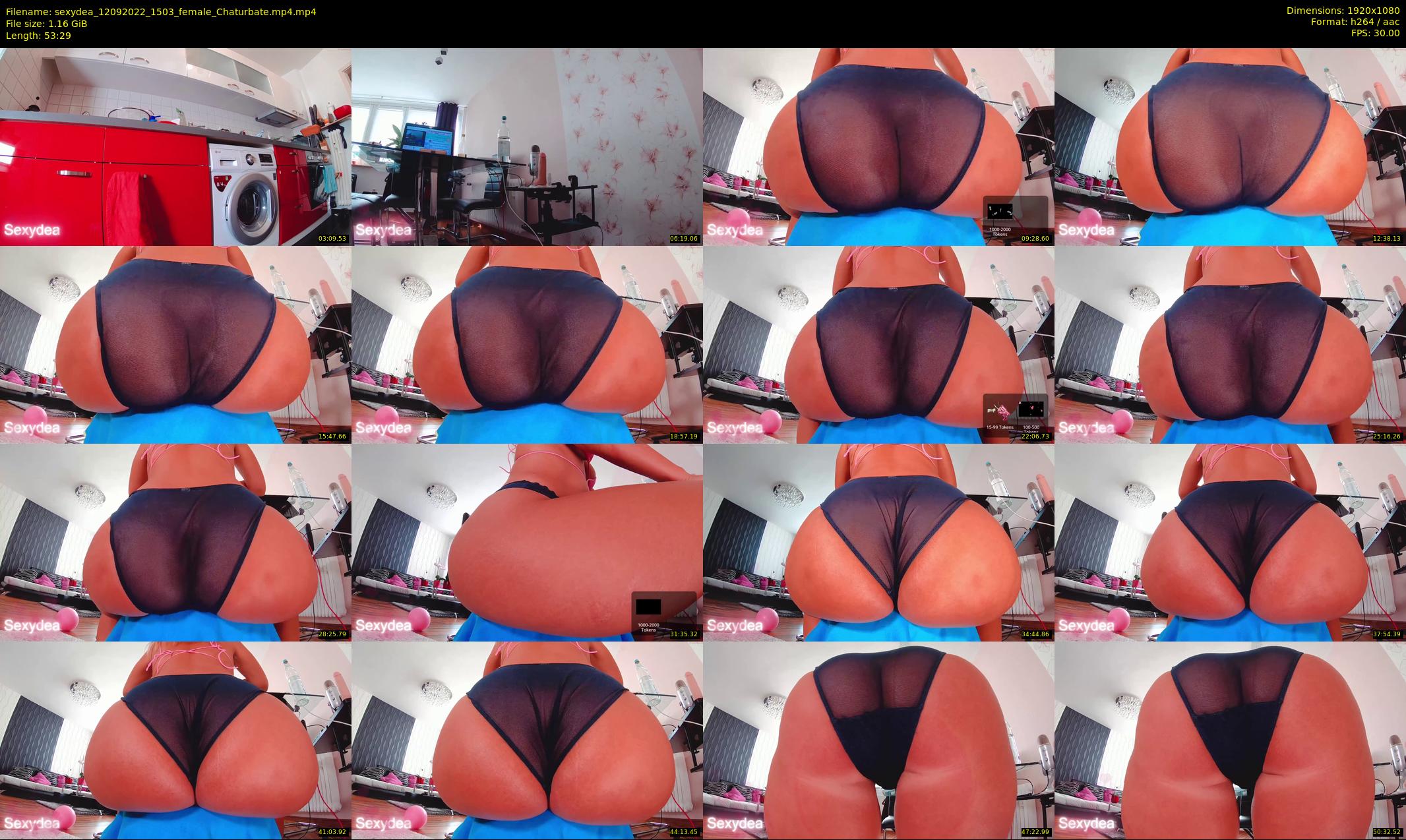 sexydea — 54 minute Chaturbate female cam show recording, 1080p, Sep 12, 2022