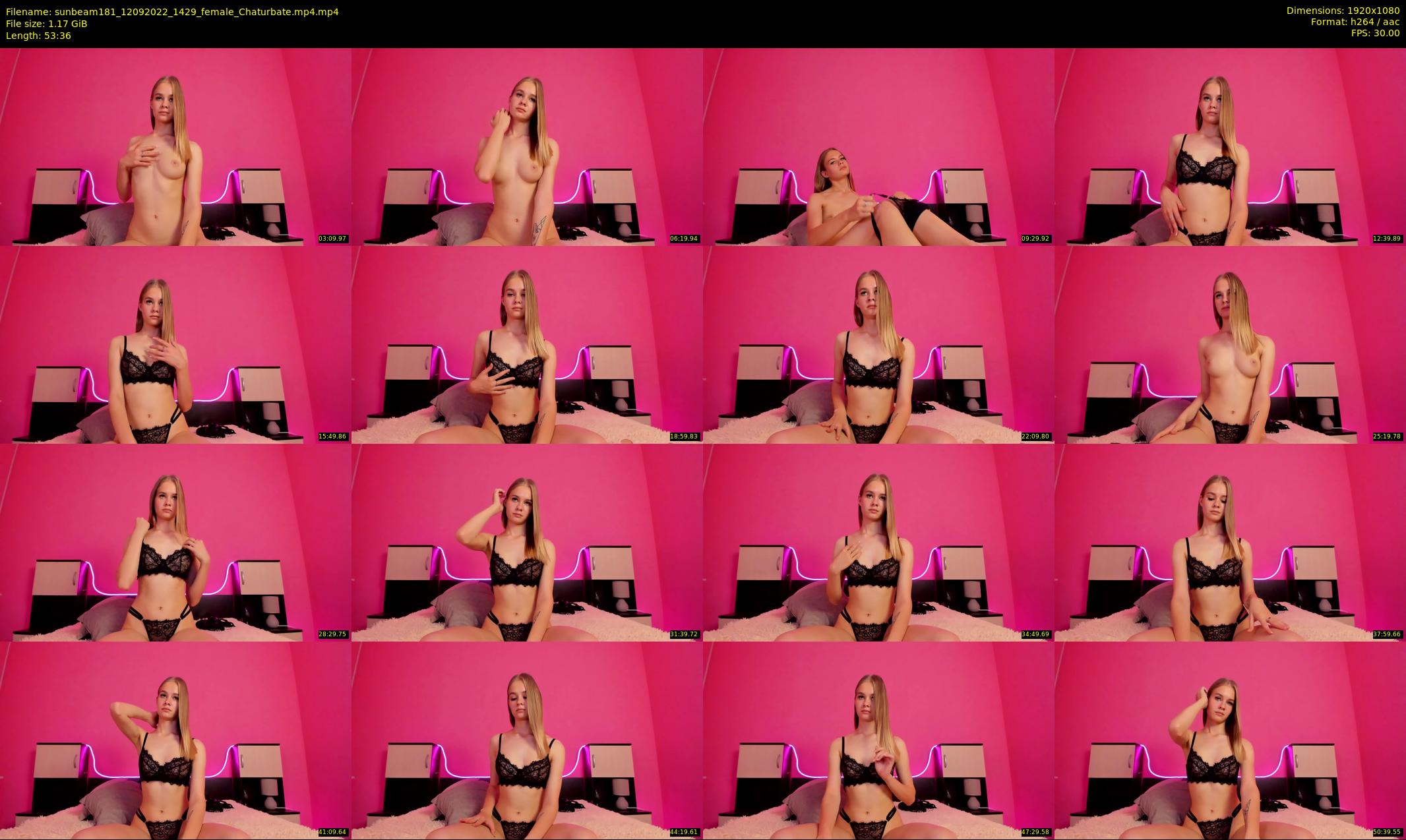 sunbeam181 — 54 minute Chaturbate female cam show recording, 1080p, Sep 12, 2022