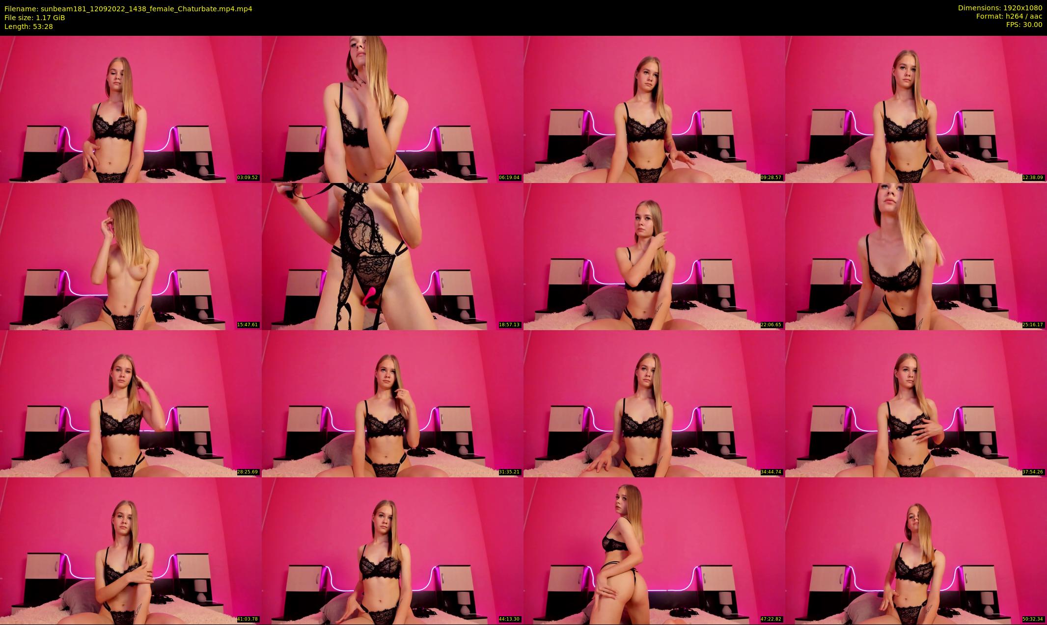 sunbeam181 — 54 minute Chaturbate female cam show recording, 1080p, Sep 12, 2022
