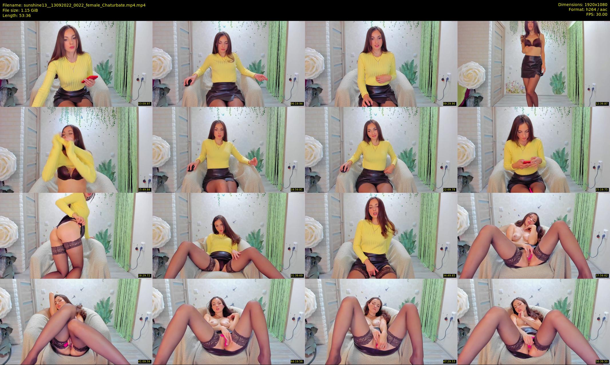 sunshine13_ — 54 minute Chaturbate female cam show recording, 1080p, Sep 13, 2022