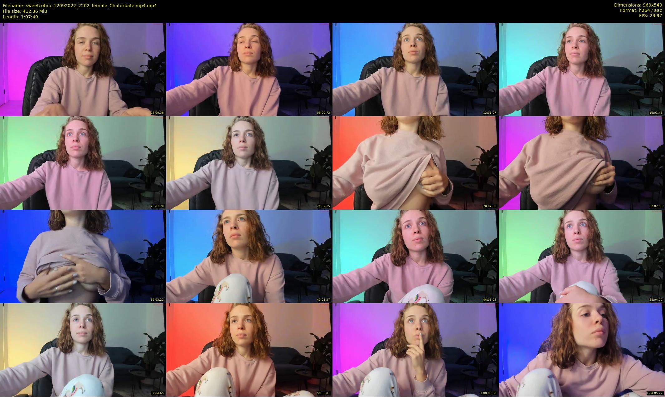 sweetcobra — 68 minute Chaturbate female cam show recording, 480p, Sep 12, 2022