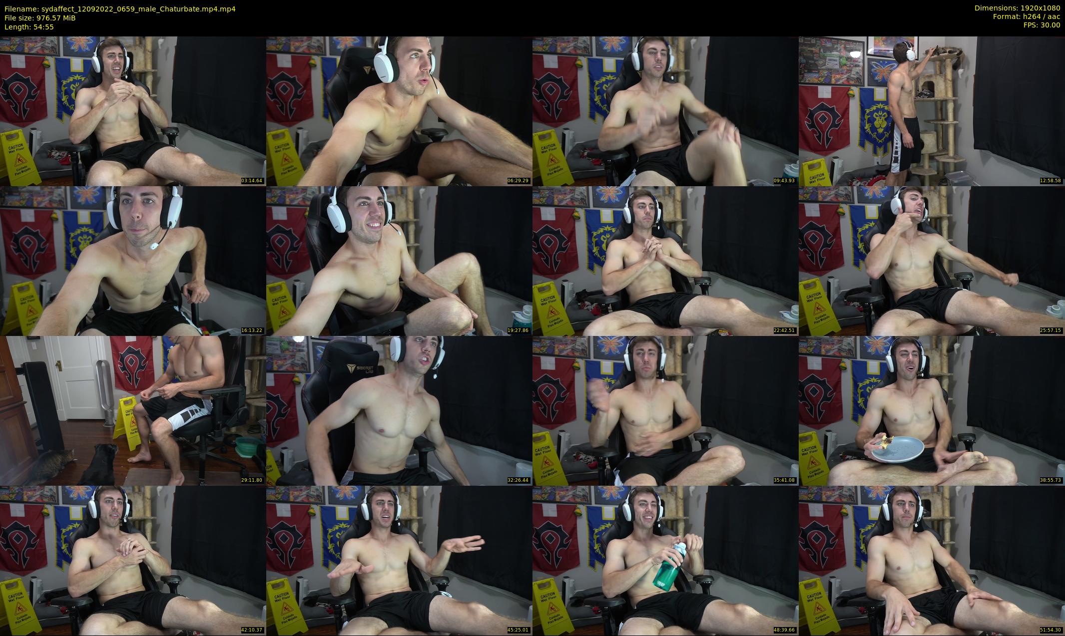 sydaffect — 55 minute Chaturbate male cam show recording, 1080p, Sep 12, 2022