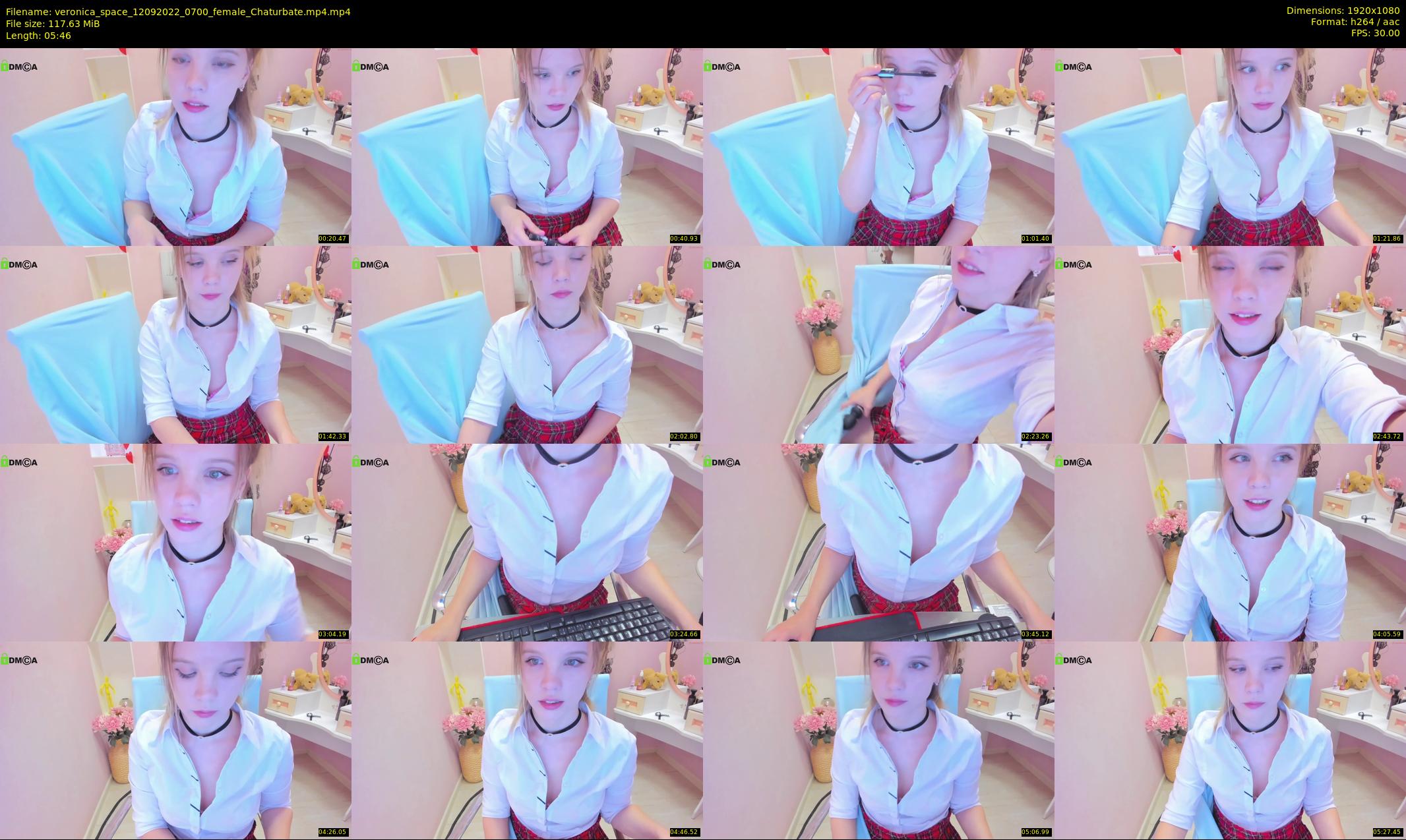 veronica_space — 6 minute Chaturbate female cam show recording, 1080p, Sep 12, 2022