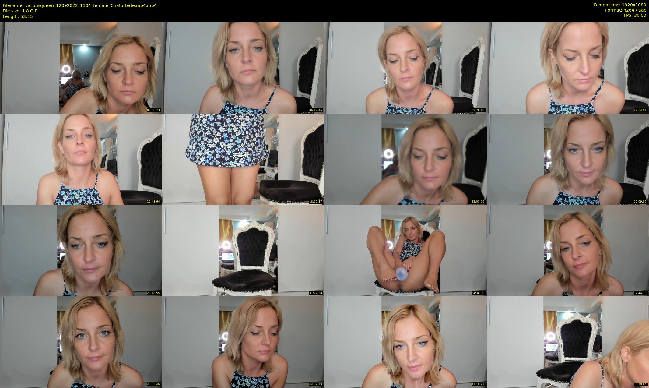 viciousqueen — 54 minute Chaturbate female cam show recording, 1080p, Sep 12, 2022