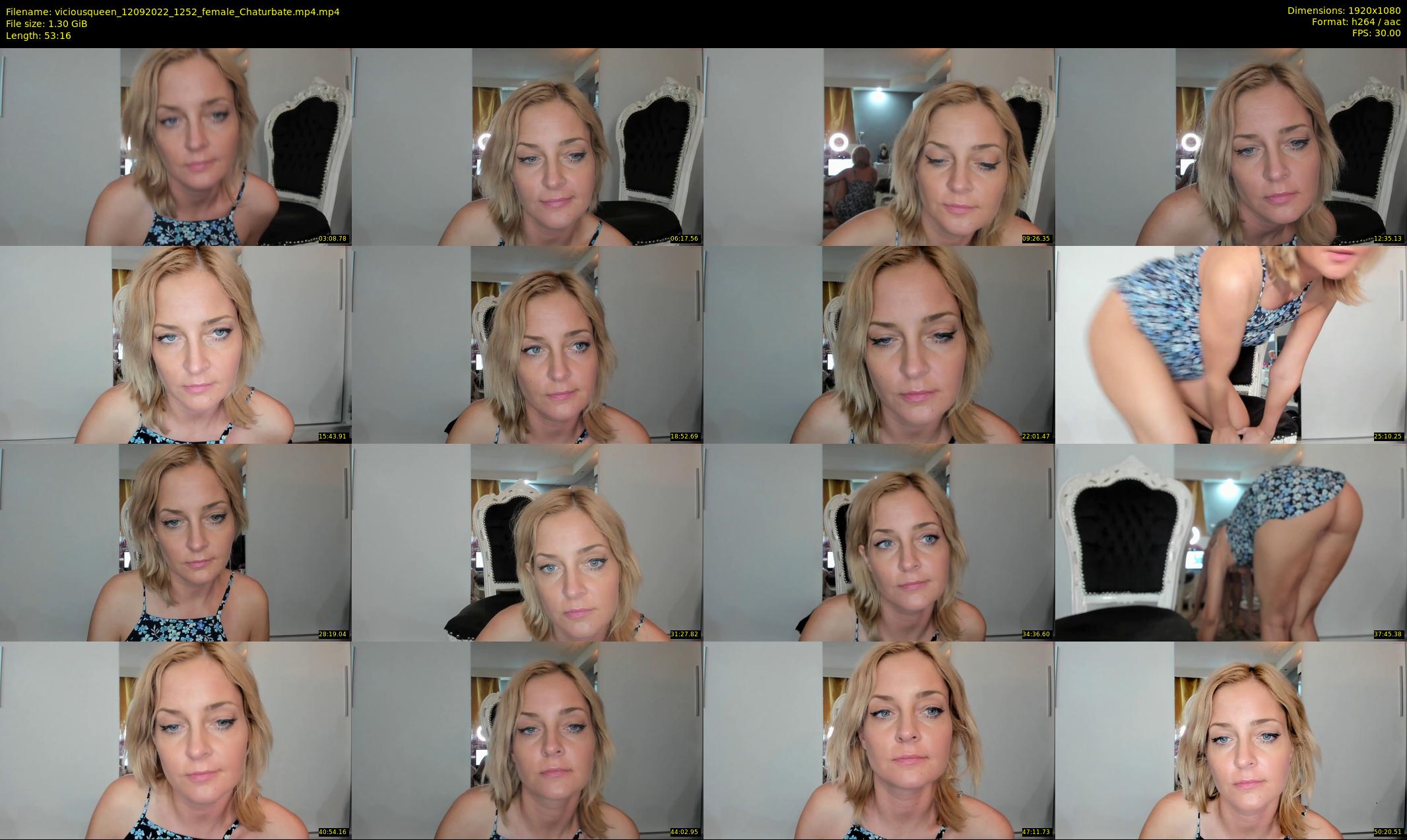 viciousqueen — 54 minute Chaturbate female cam show recording, 1080p, Sep 12, 2022