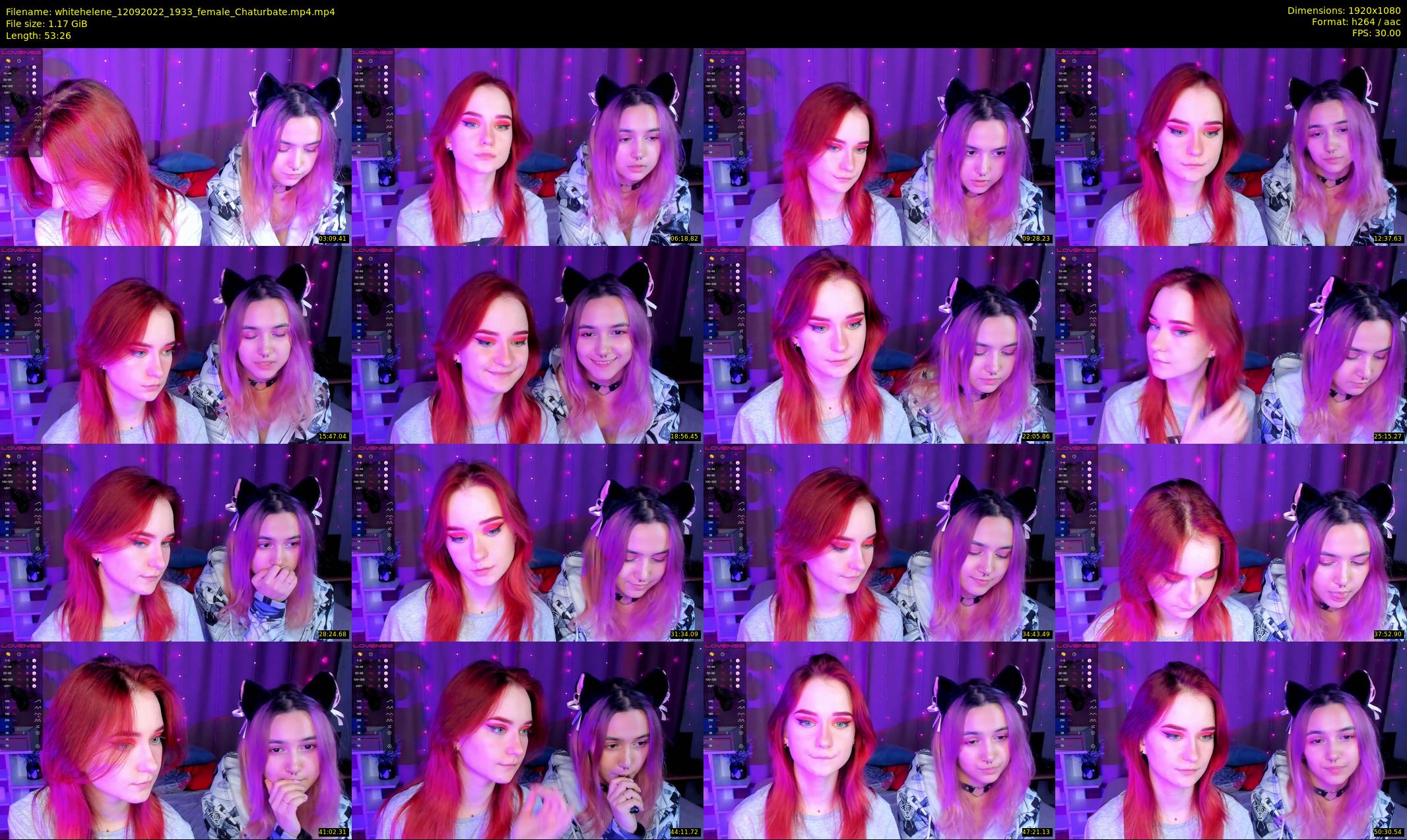 whitehelene — 54 minute Chaturbate female cam show recording, 1080p, Sep 12, 2022