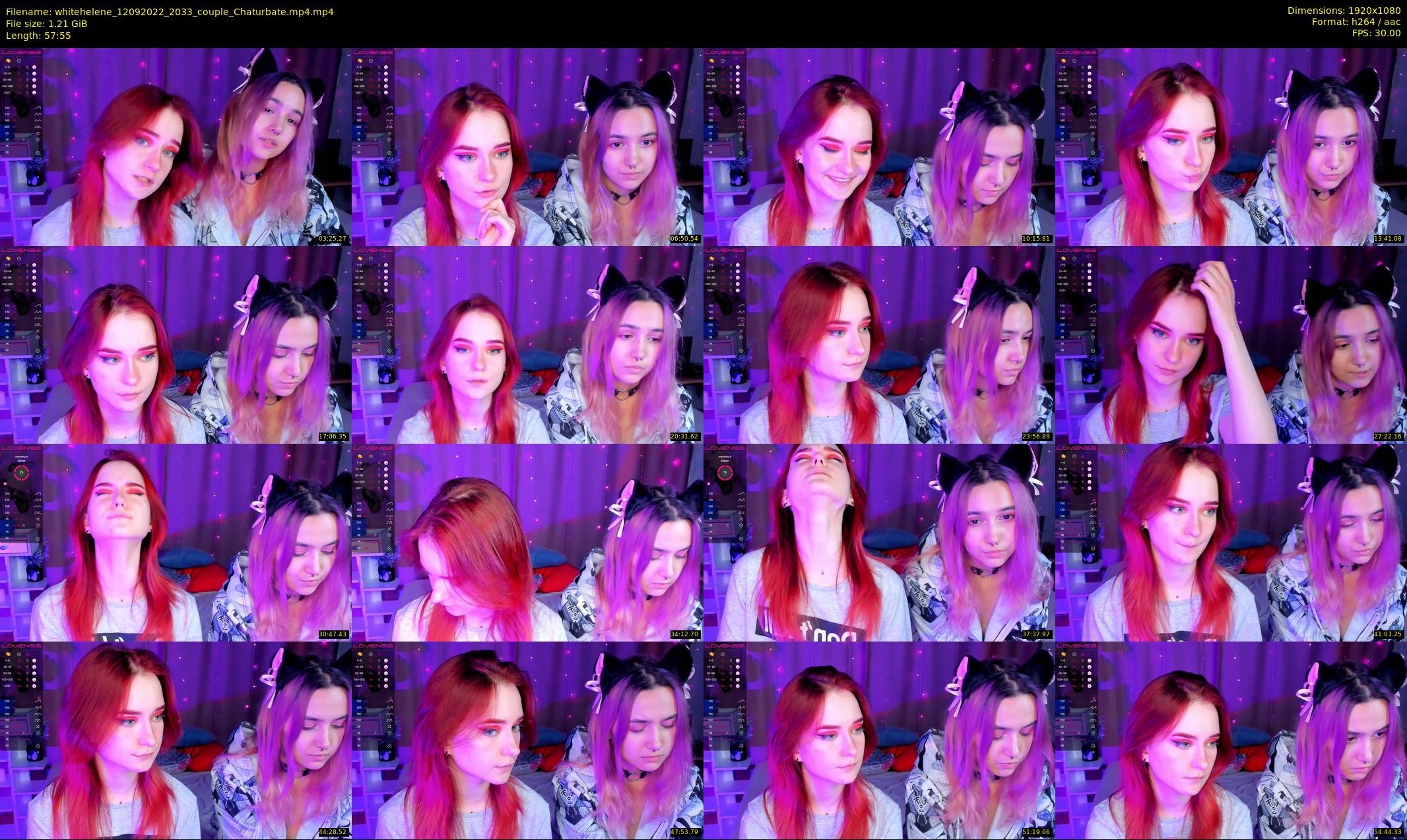whitehelene — 58 minute Chaturbate female cam show recording, 1080p, Sep 12, 2022
